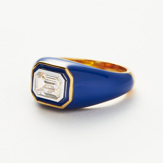 Enamel & Stone Dome Statement Ring Rings Missoma 