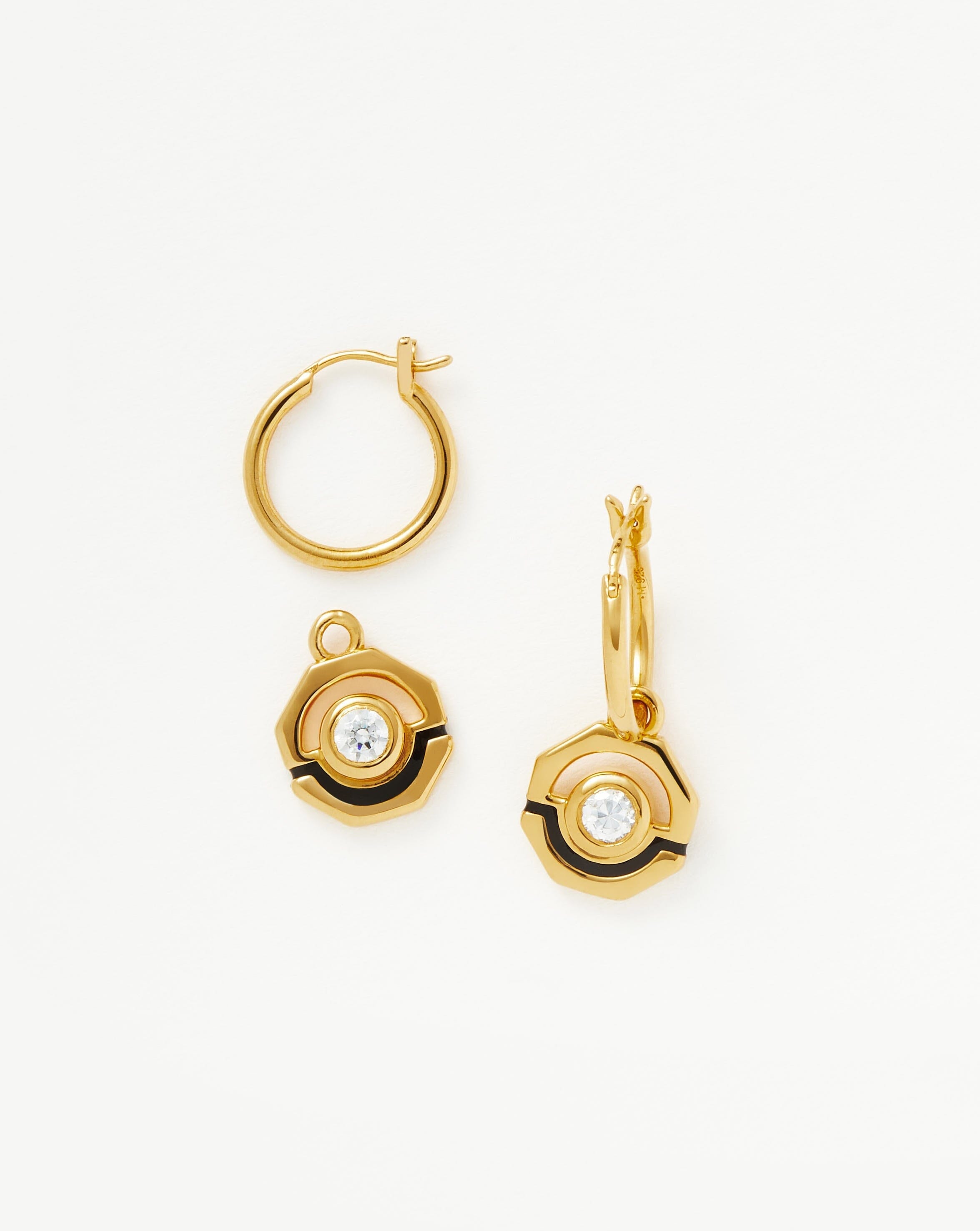 Tiny Gold Triangle Studs | Handmade by Anna Calvert Jewellery UK
