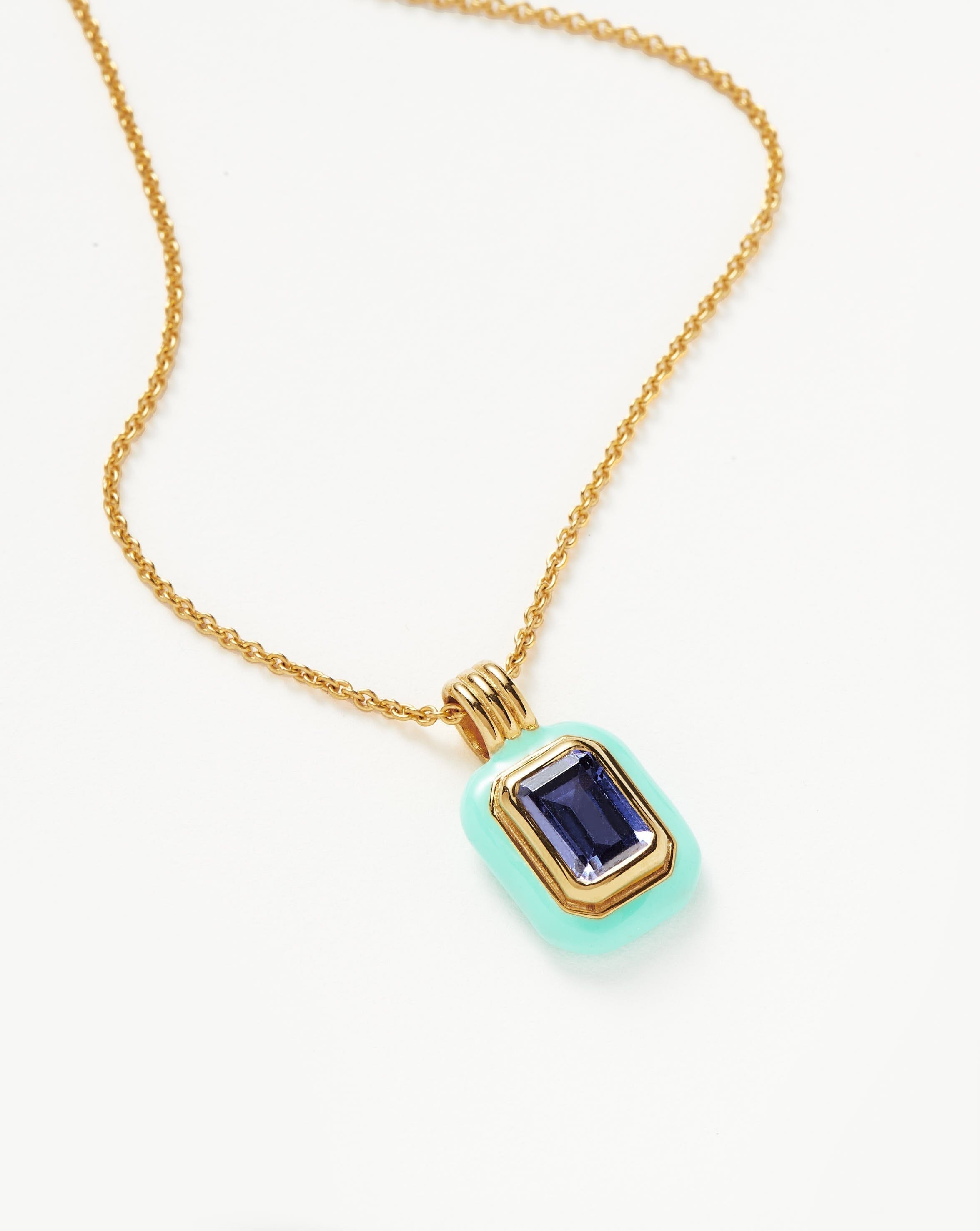 Natural Precious Blue Sapphire Gemstone Layered Necklace | Gemzlane