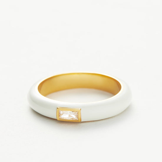 Enamel & Stone Stacking Ring Rings Missoma 