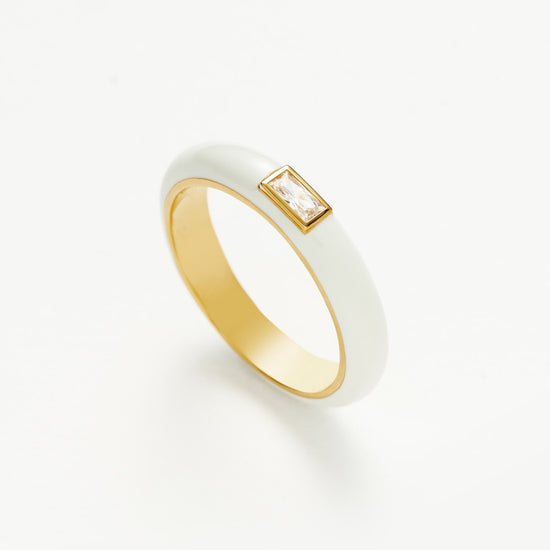 Enamel & Stone Stacking Ring Rings Missoma 