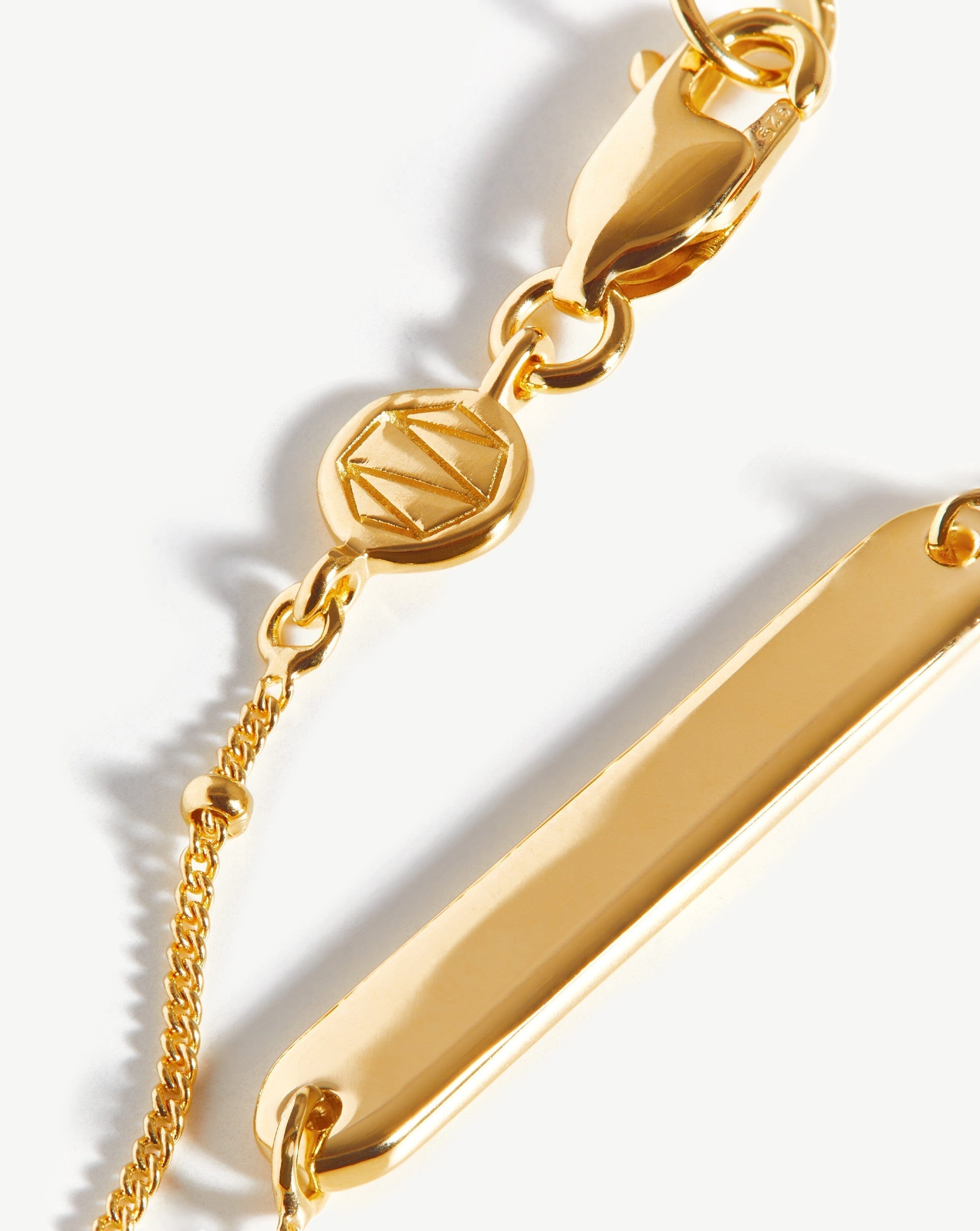 Engravable Bar Bracelet | 18ct Gold Plated Vermeil Bracelets Missoma 