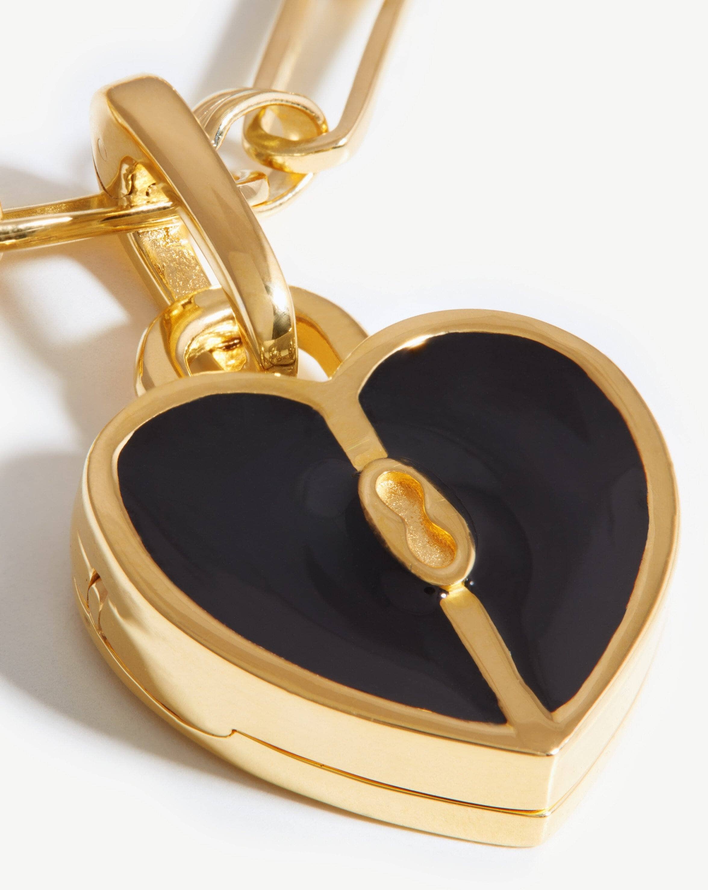 Engravable Heart Locket Aegis Chain Necklace | 18ct Gold Plated Necklaces Missoma 