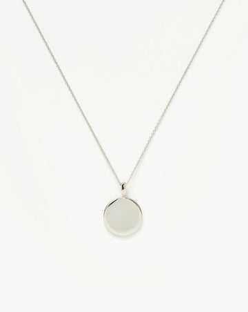 Engravable Round Necklace | Sterling Silver Necklaces Missoma 