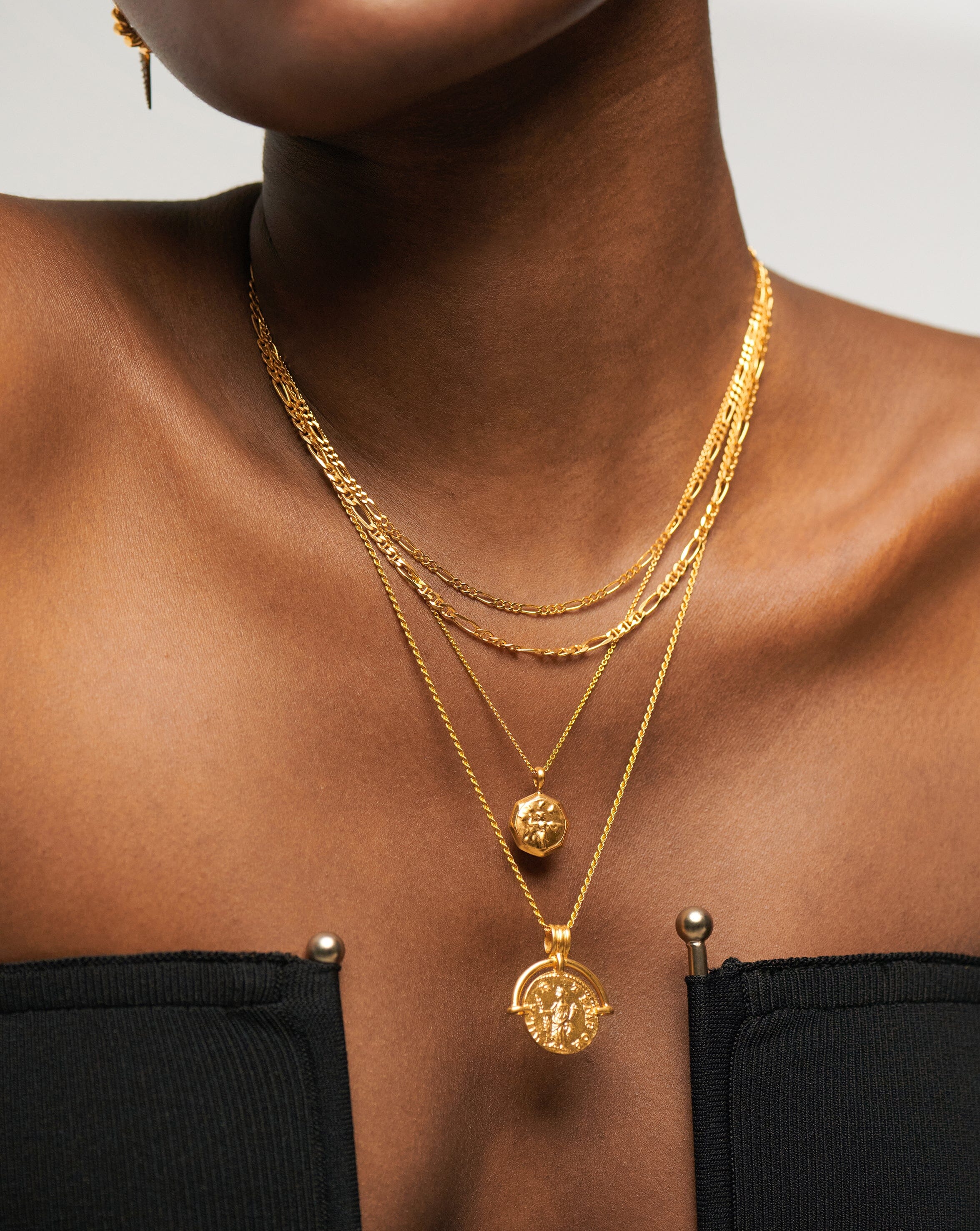 Filia Double Chain Necklace | 18ct Gold Plated Vermeil