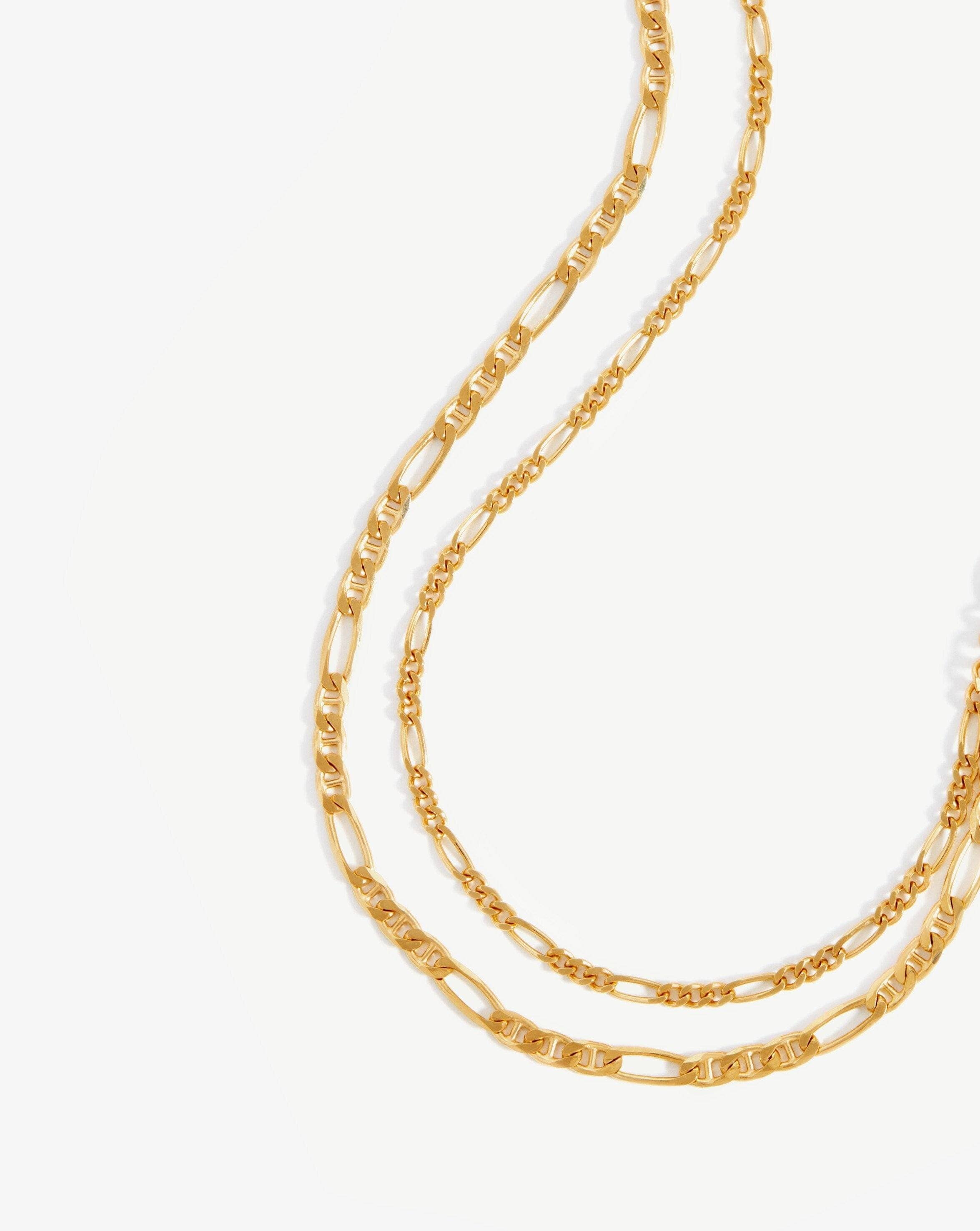 Filia Double Chain Necklace | 18ct Gold Plated Vermeil Necklaces Missoma 