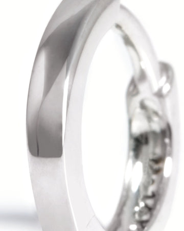 Fine Classic Huggies | 14k White Gold Earrings Missoma 