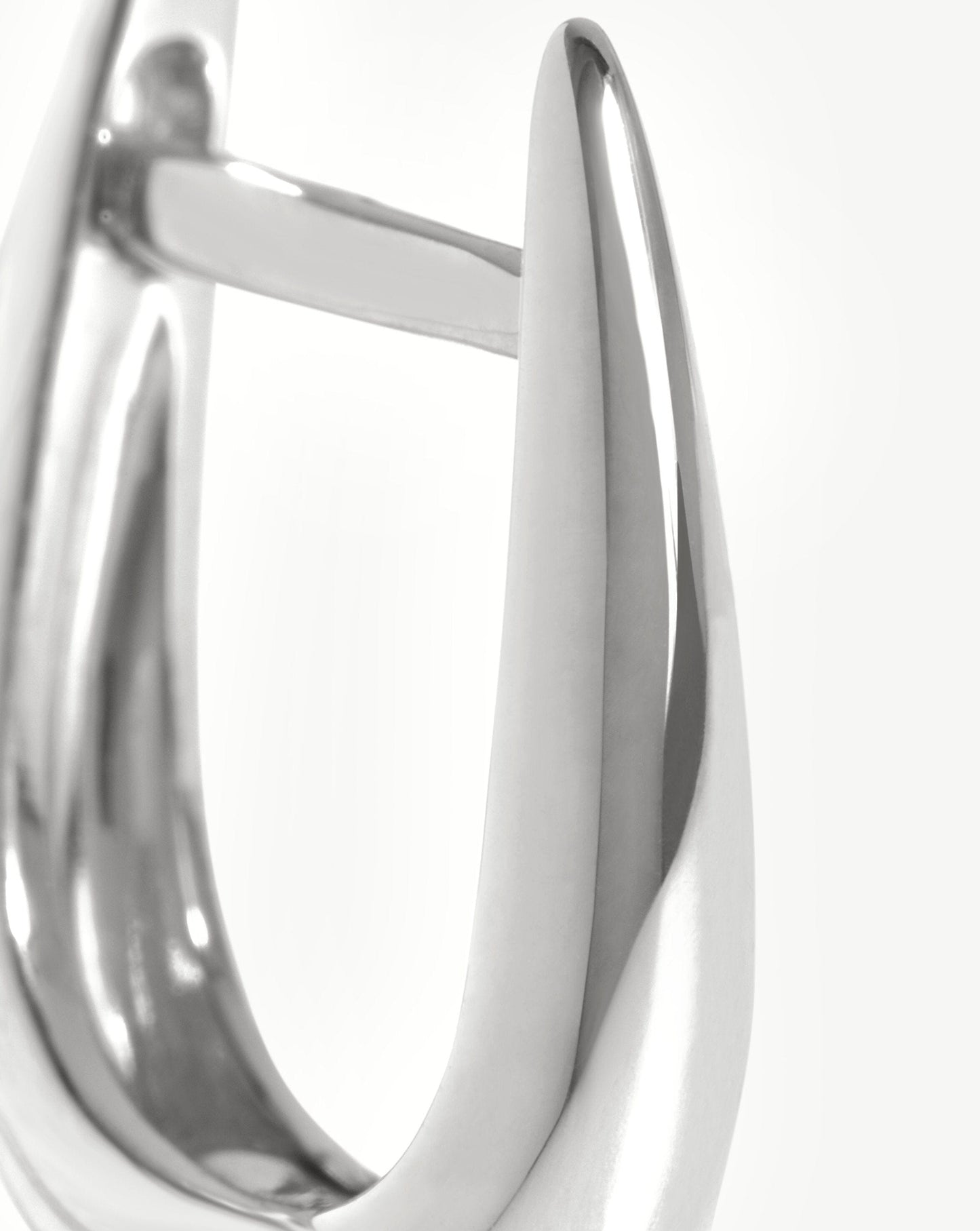 Fine Claw Huggies | 14k White Gold Earrings Missoma 