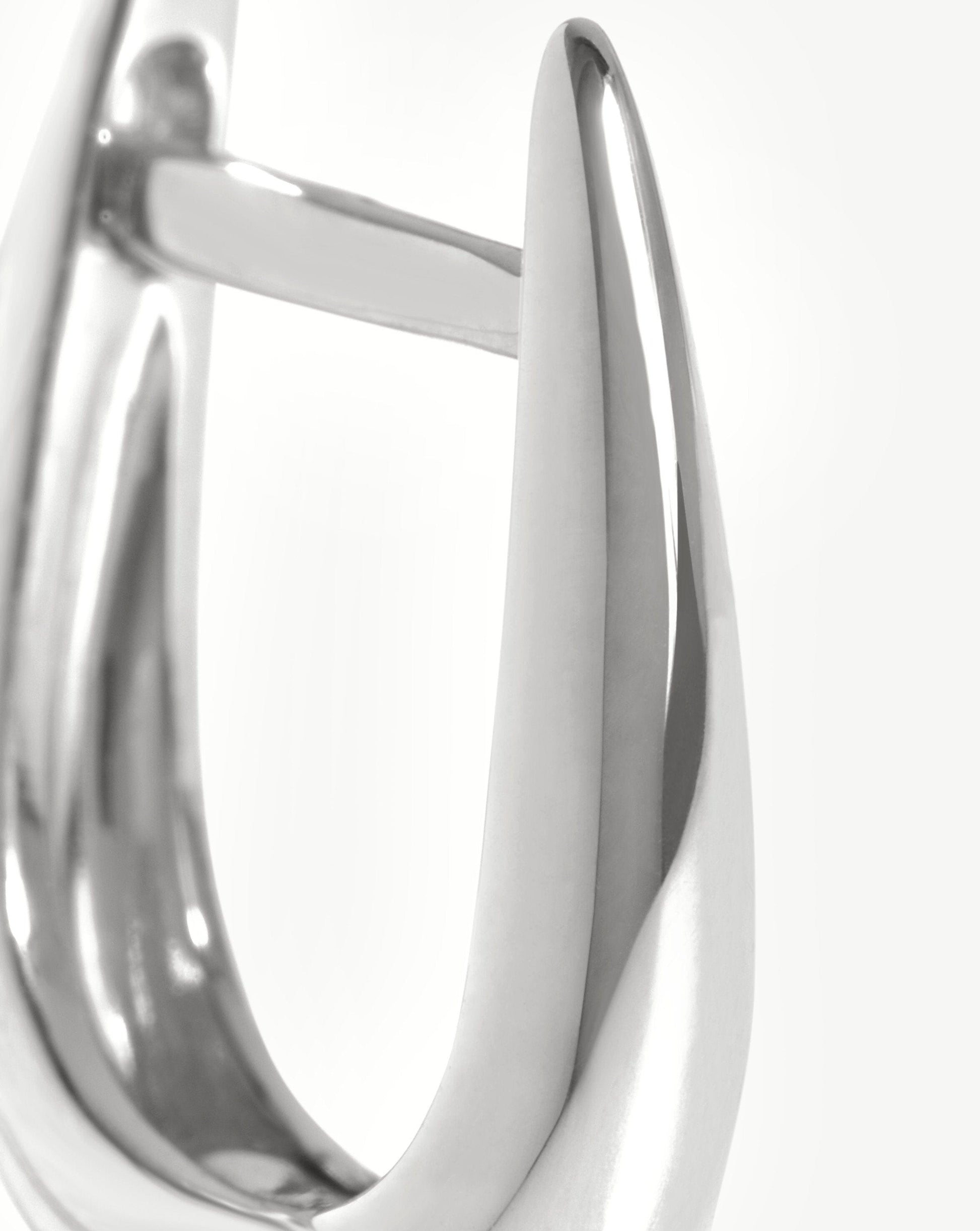 Fine Claw Huggies | 14k White Gold Earrings Missoma 