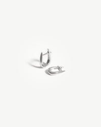 Fine Claw Huggies | 14k White Gold Earrings Missoma 