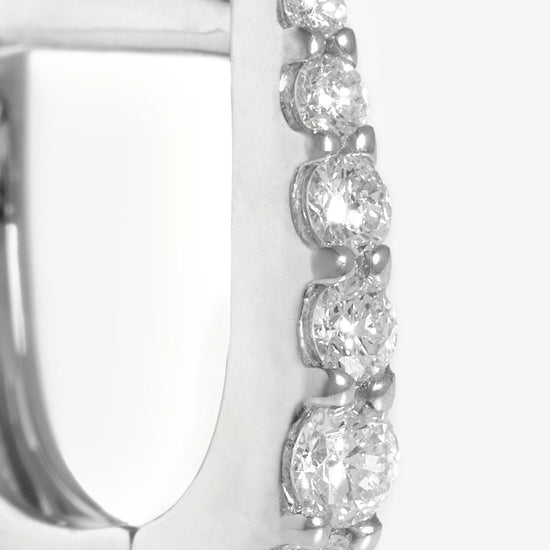 Fine Claw Huggies | 14k White Gold/Diamond Earrings Missoma 