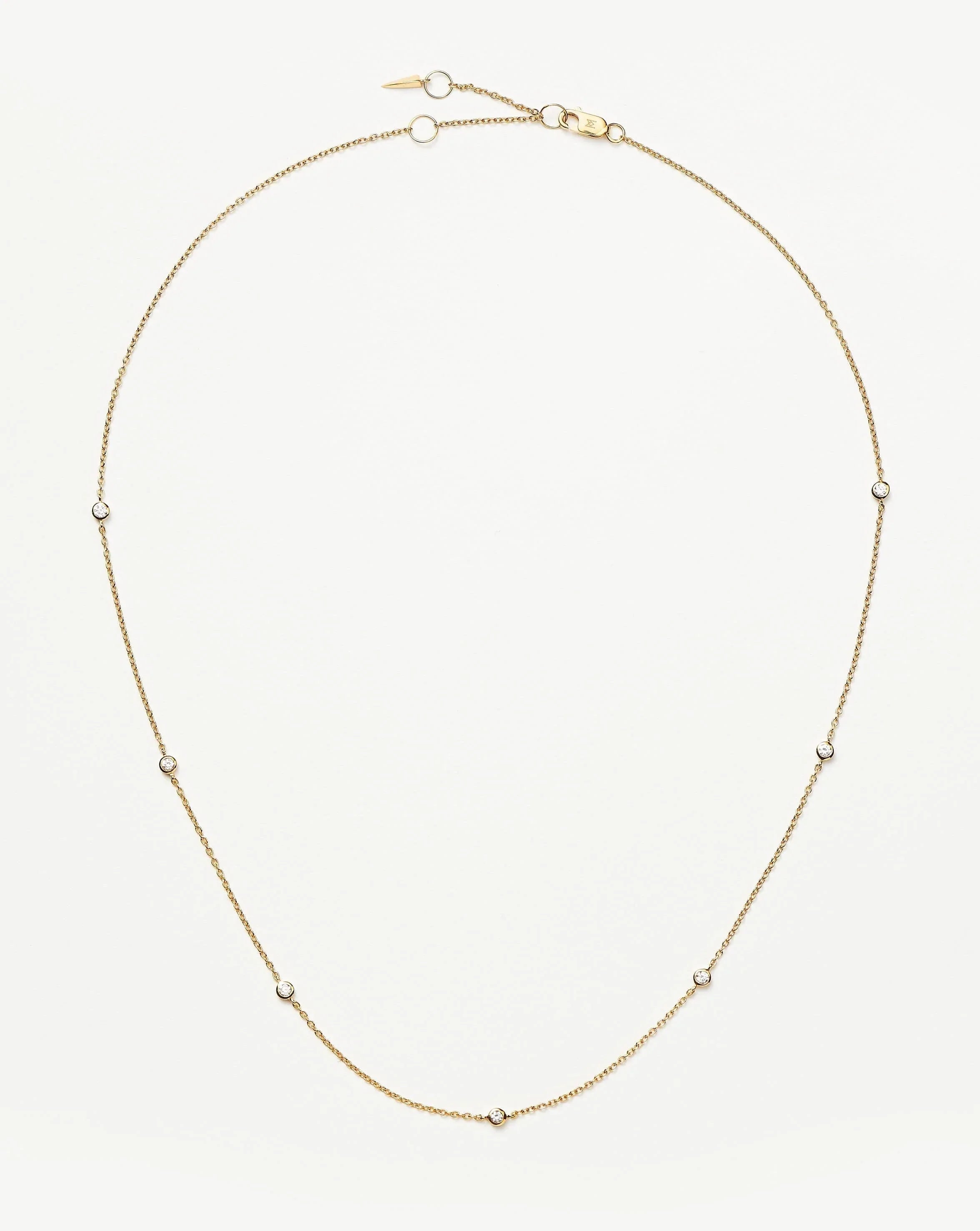 Fine Floating Diamond Necklace | 14k Solid Gold Necklaces Missoma 
