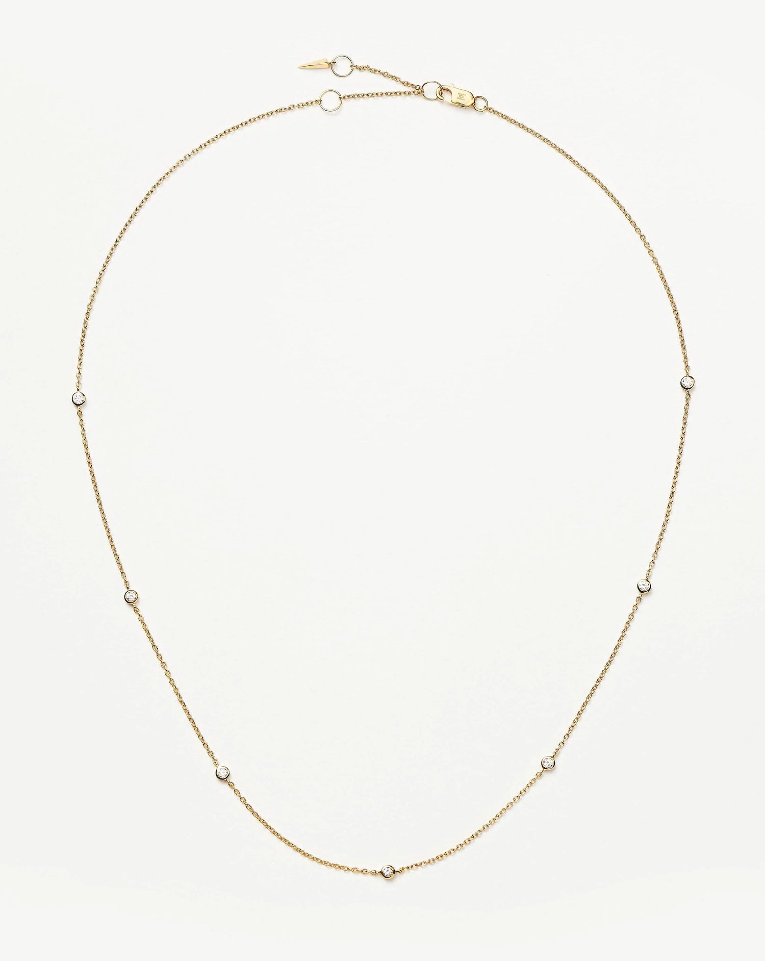 Fine Floating Diamond Necklace | 14k Solid Gold Necklaces Missoma 