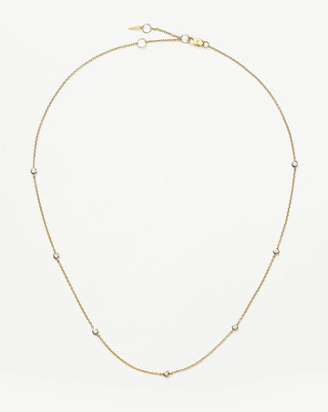 Fine Floating Diamond Necklace | 14k Solid Gold Necklaces Missoma 