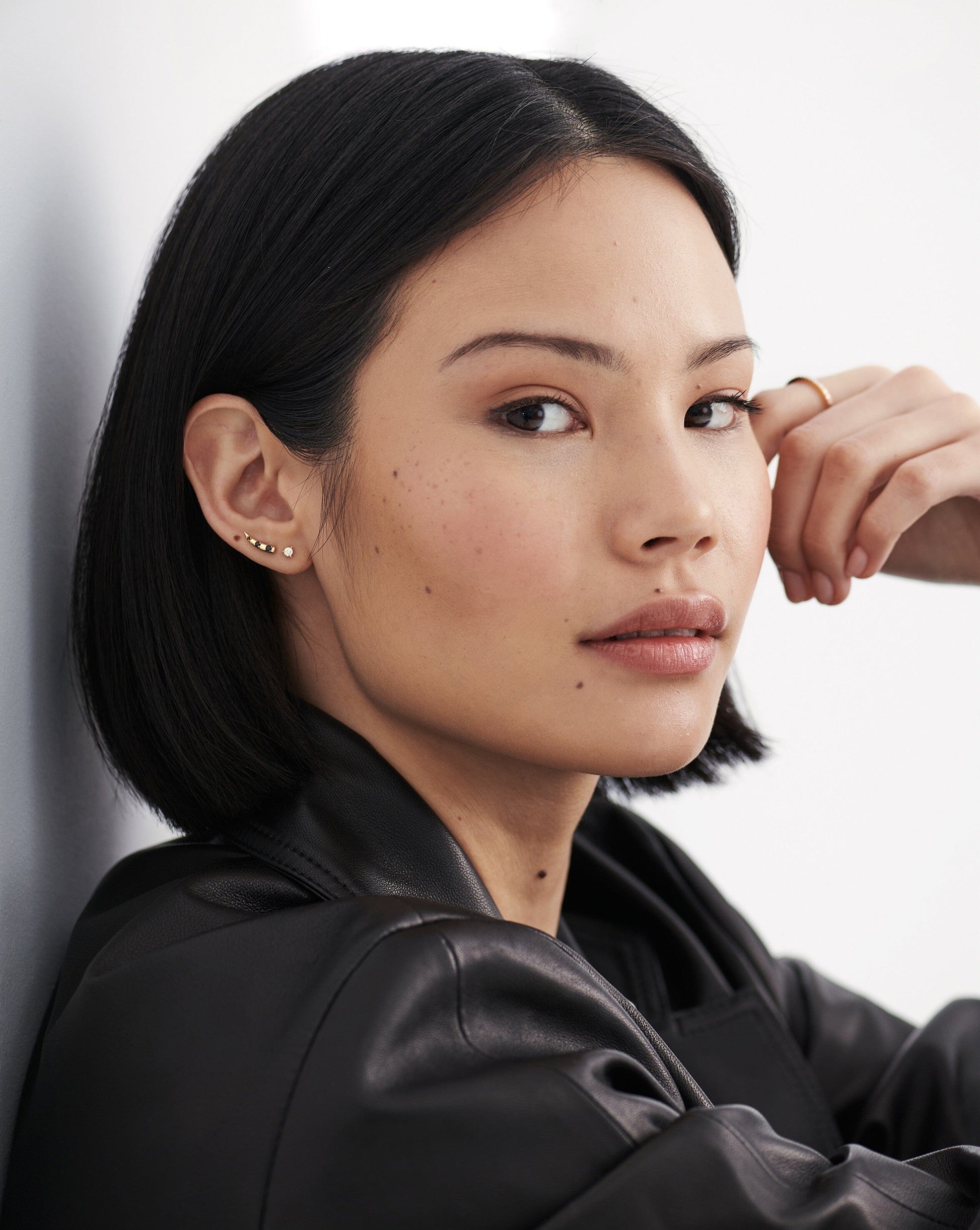 Fine Small Solitaire Diamond Stud Earrings | 14k Solid Gold Earrings Missoma 