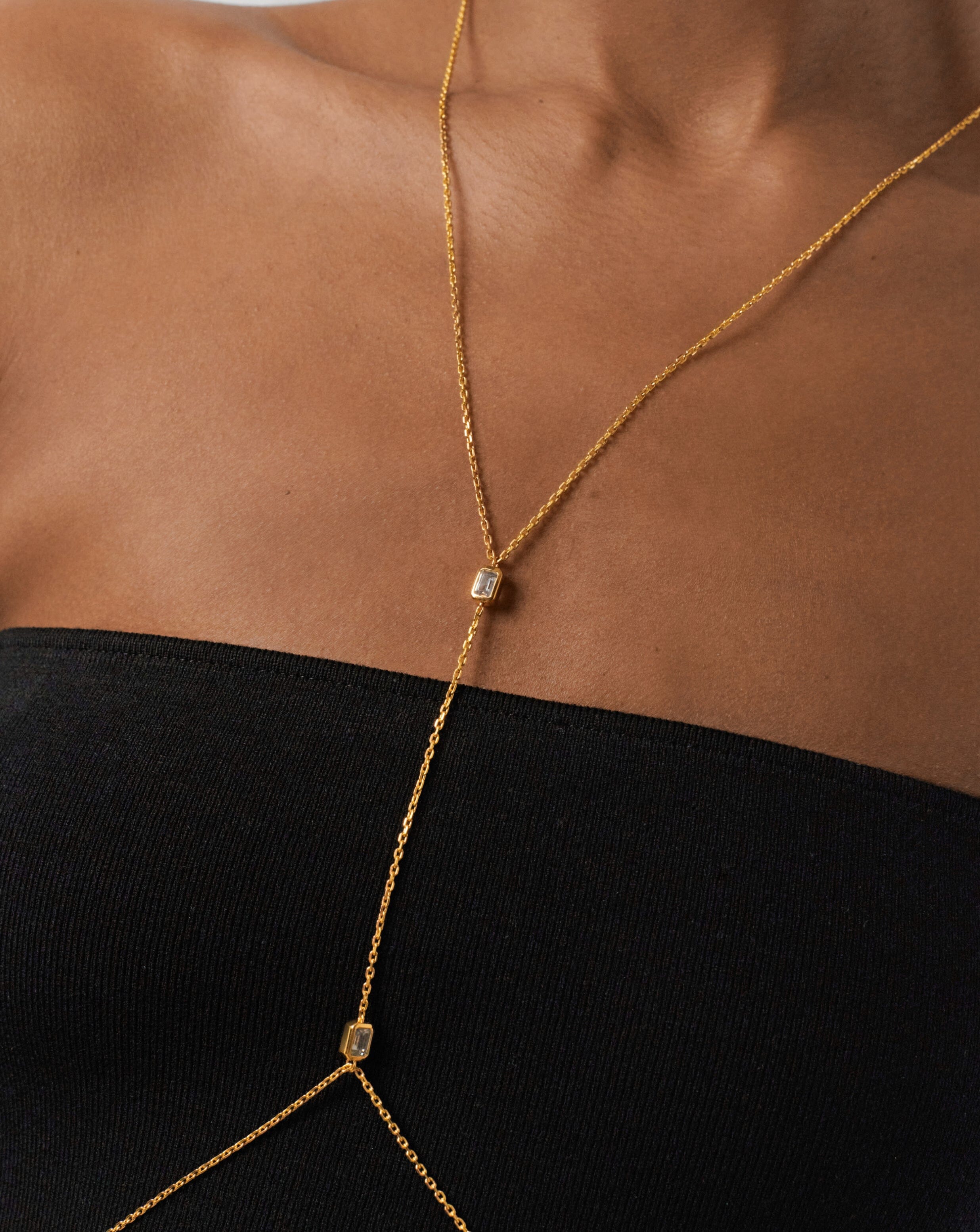 Floating Stone Body Chain Accessories Missoma 