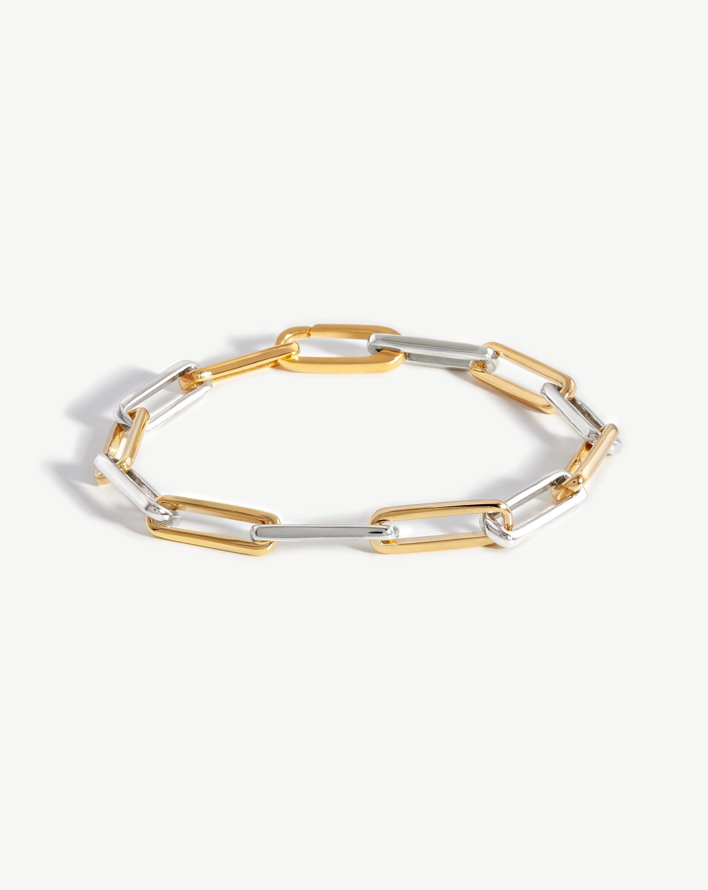 Fused Two Tone Chain Bracelet | 18ct Gold Plated Vermeil/Sterling Silver Bracelets Missoma 