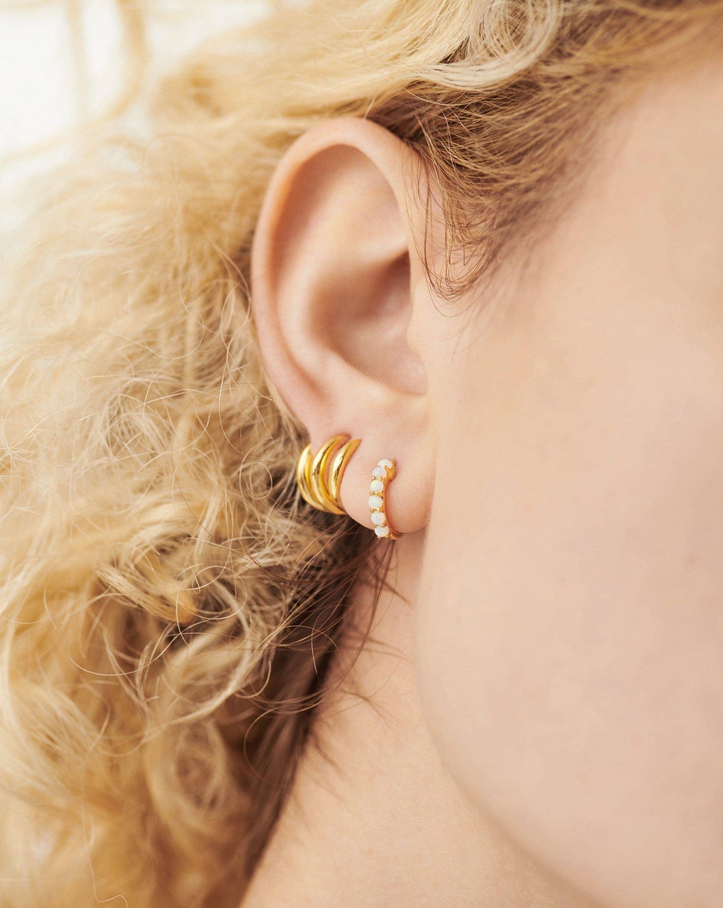 Gemstone Huggies Earrings Missoma 