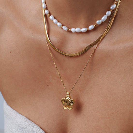 Good Vibes Pearl Choker Necklaces Missoma 