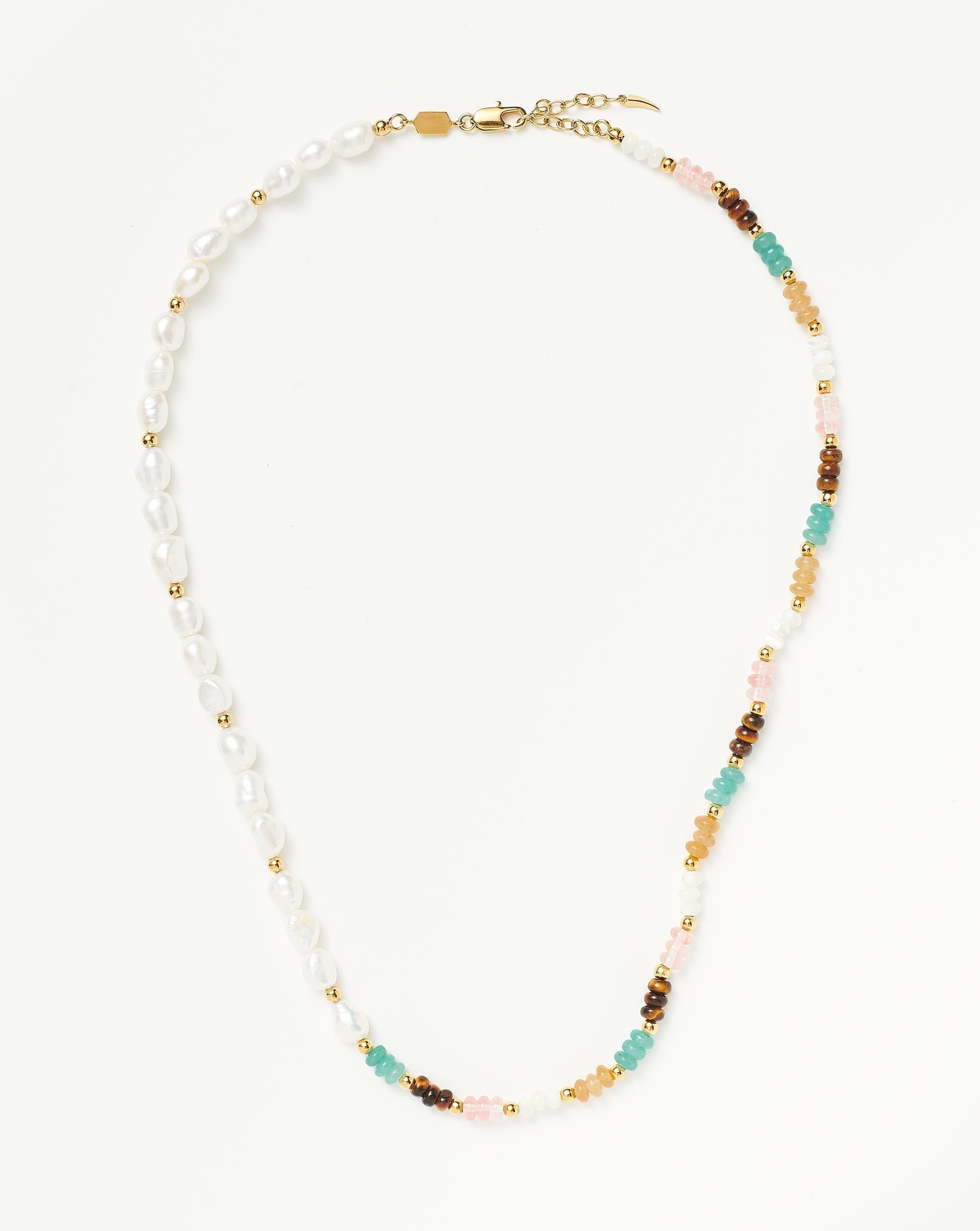 Good Vibes Pearl Multi Beaded Medium Necklace Necklaces Missoma 