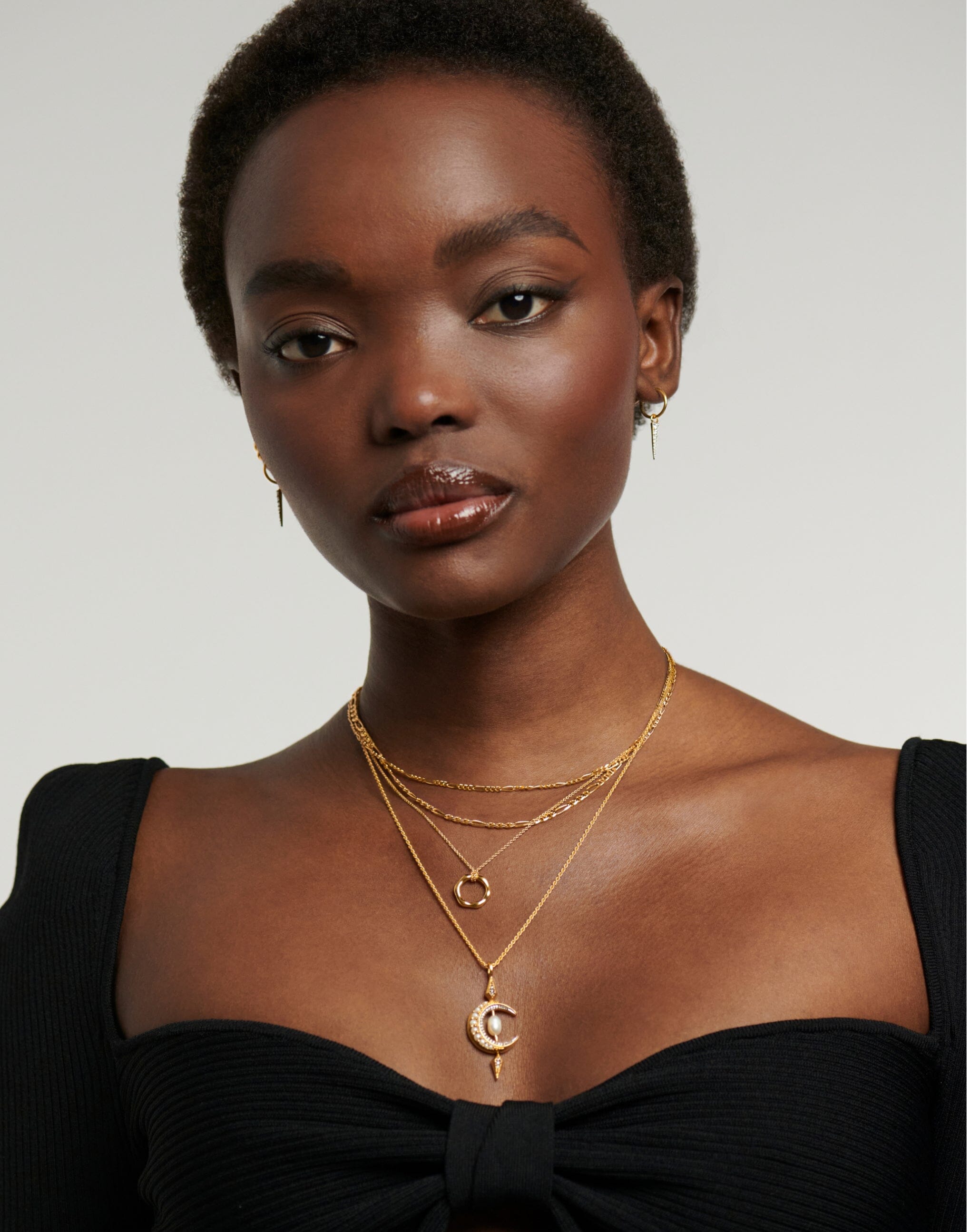 Harris Reed Crescent Moon Pearl Necklace | 18ct Gold Plated Vermeil/Pearl Necklaces Missoma 