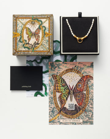 Harris Reed Fine Serpent Necklace | 14ct Solid Gold/Pearl & Diamond Necklaces Missoma 