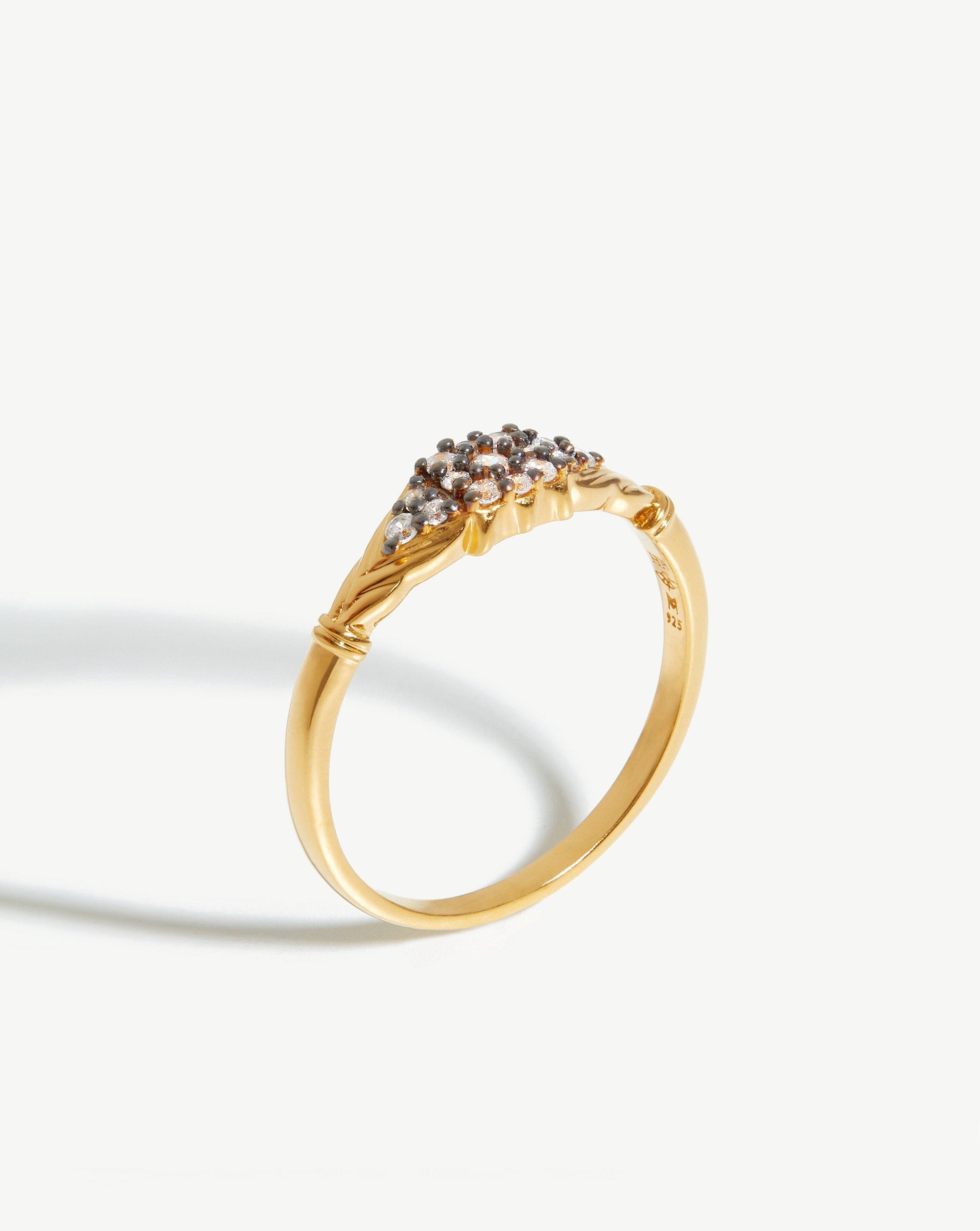 Harris Reed Gilded Pave Ring | 18ct Gold Plated Vermeil/Cubic Zirconia Rings Missoma 