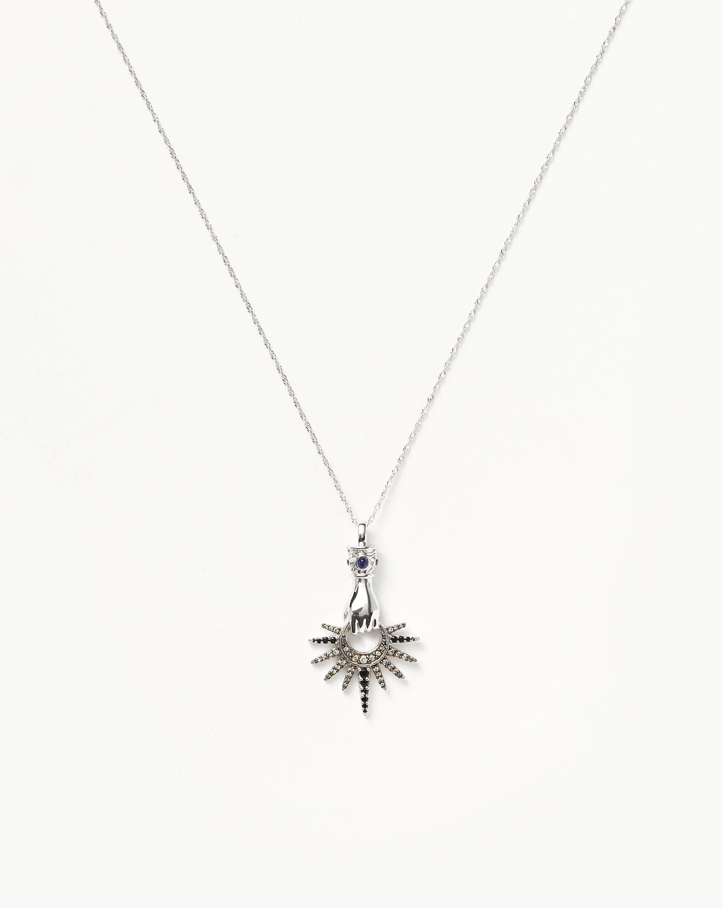 Harris Reed Star Catcher Pendant Necklace | Sterling Silver/Cubic Zirconia Necklaces Missoma Sterling Silver/Cubic Zirconia 