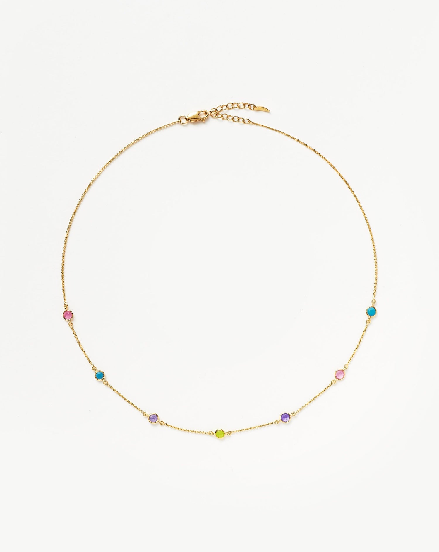 Hot Rox Multi Gemstone Choker Necklaces Missoma 