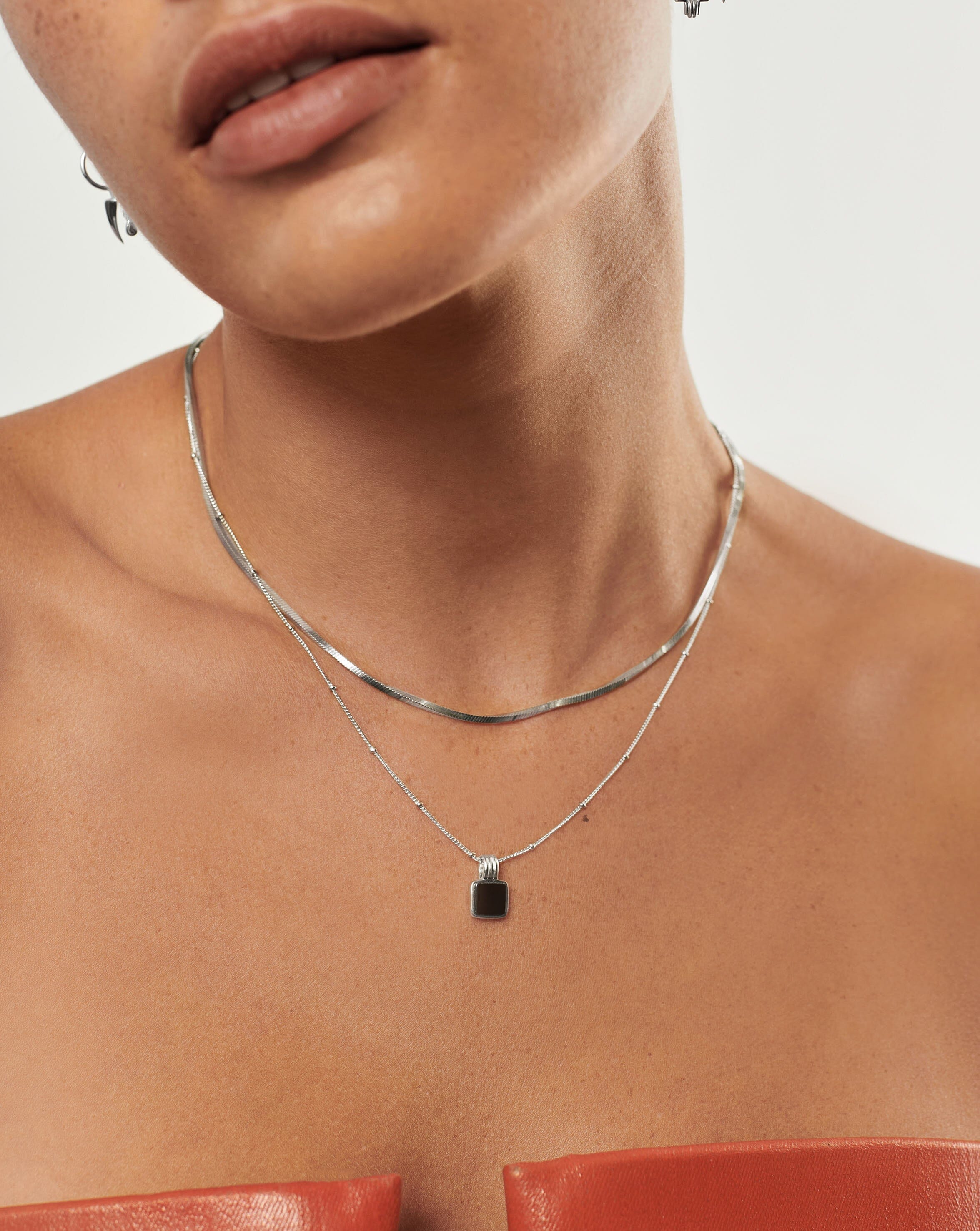Iconic Lucy Williams Black Onyx Necklace Set Layering Sets Missoma 