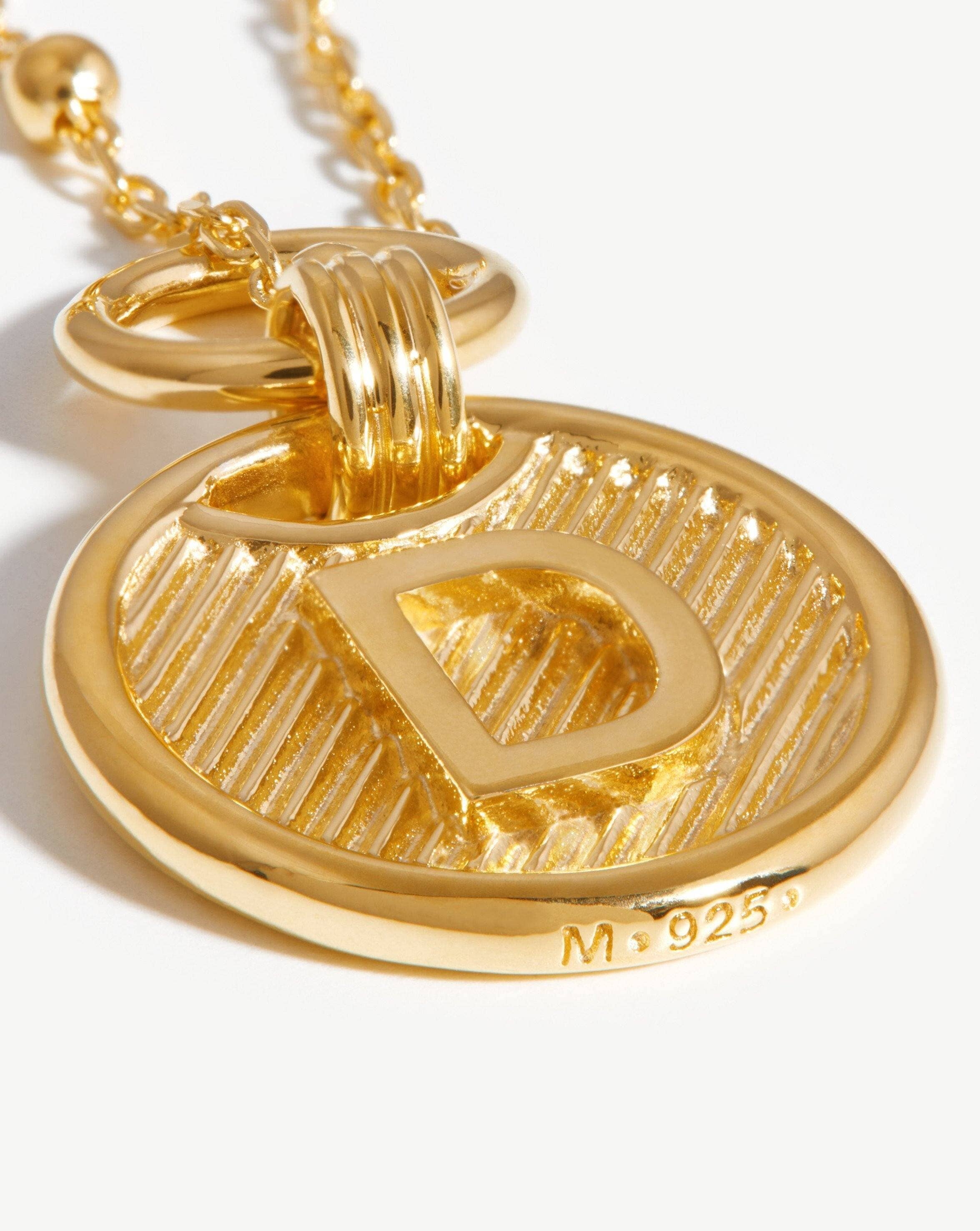 Initial Pendant Necklace - Initial D | 18ct Gold Plated Vermeil Necklaces Missoma 