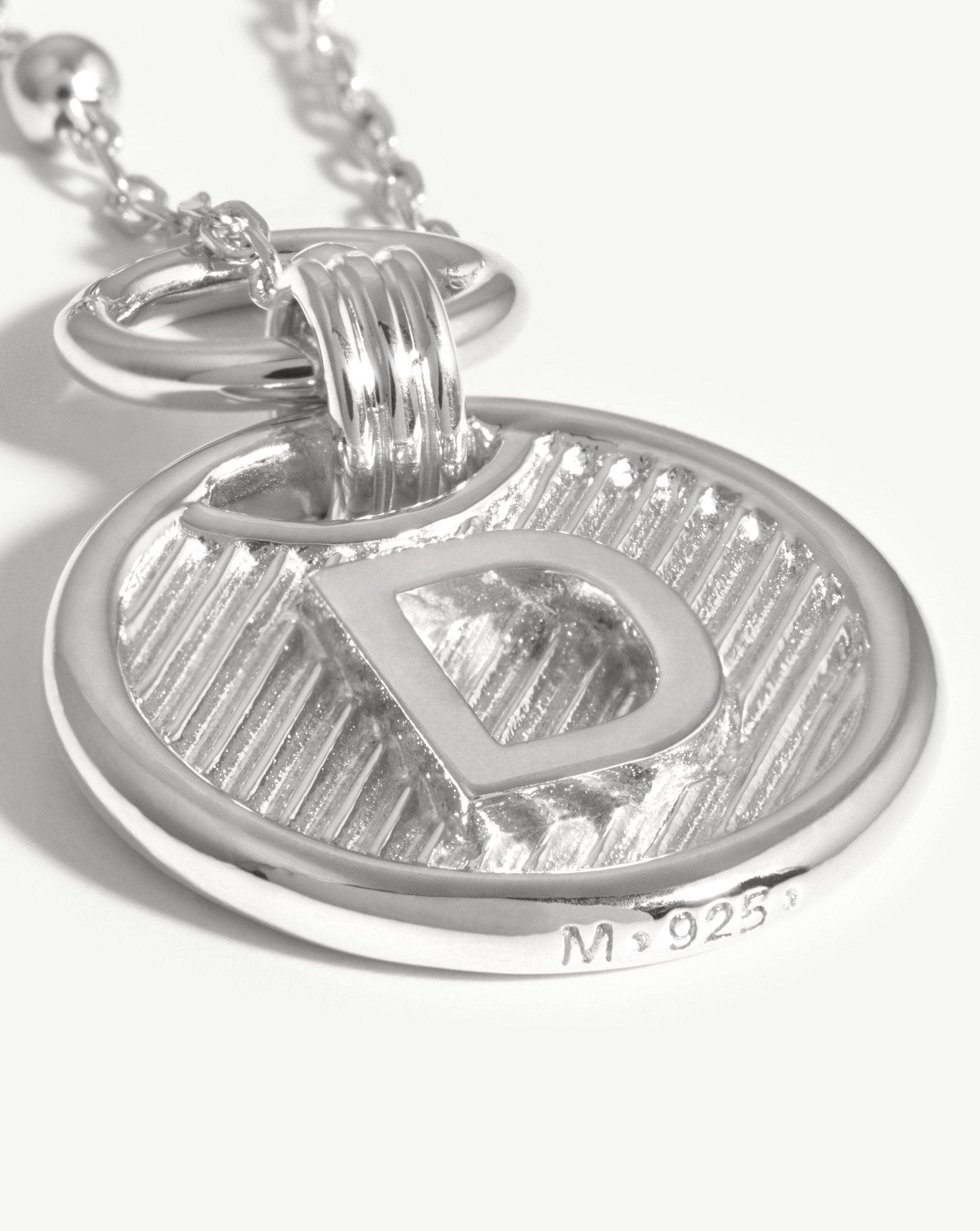 Initial Pendant Necklace - Initial D | Sterling Silver Necklaces Missoma 