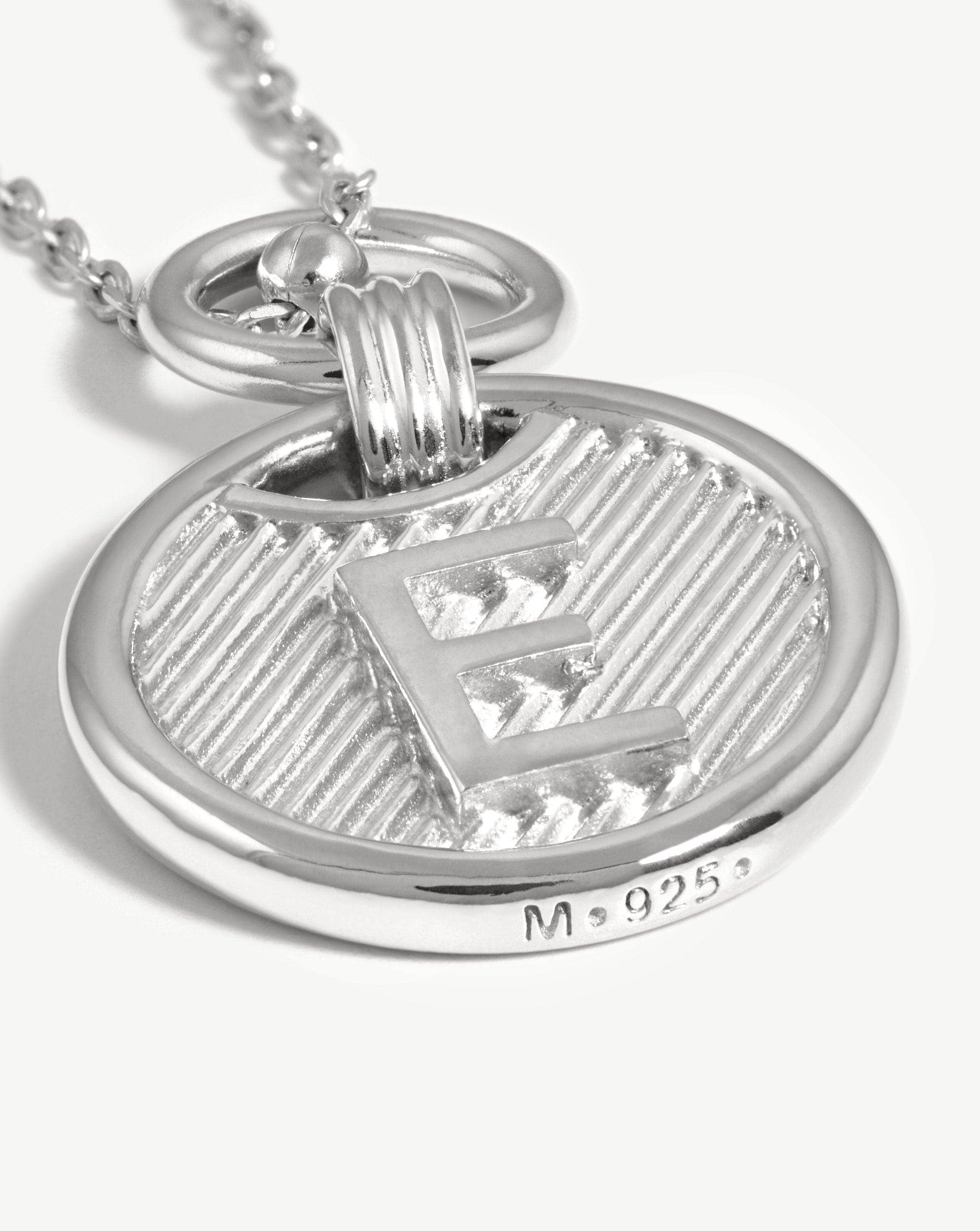 Initial Pendant Necklace - Initial E | Sterling Silver Necklaces Missoma 