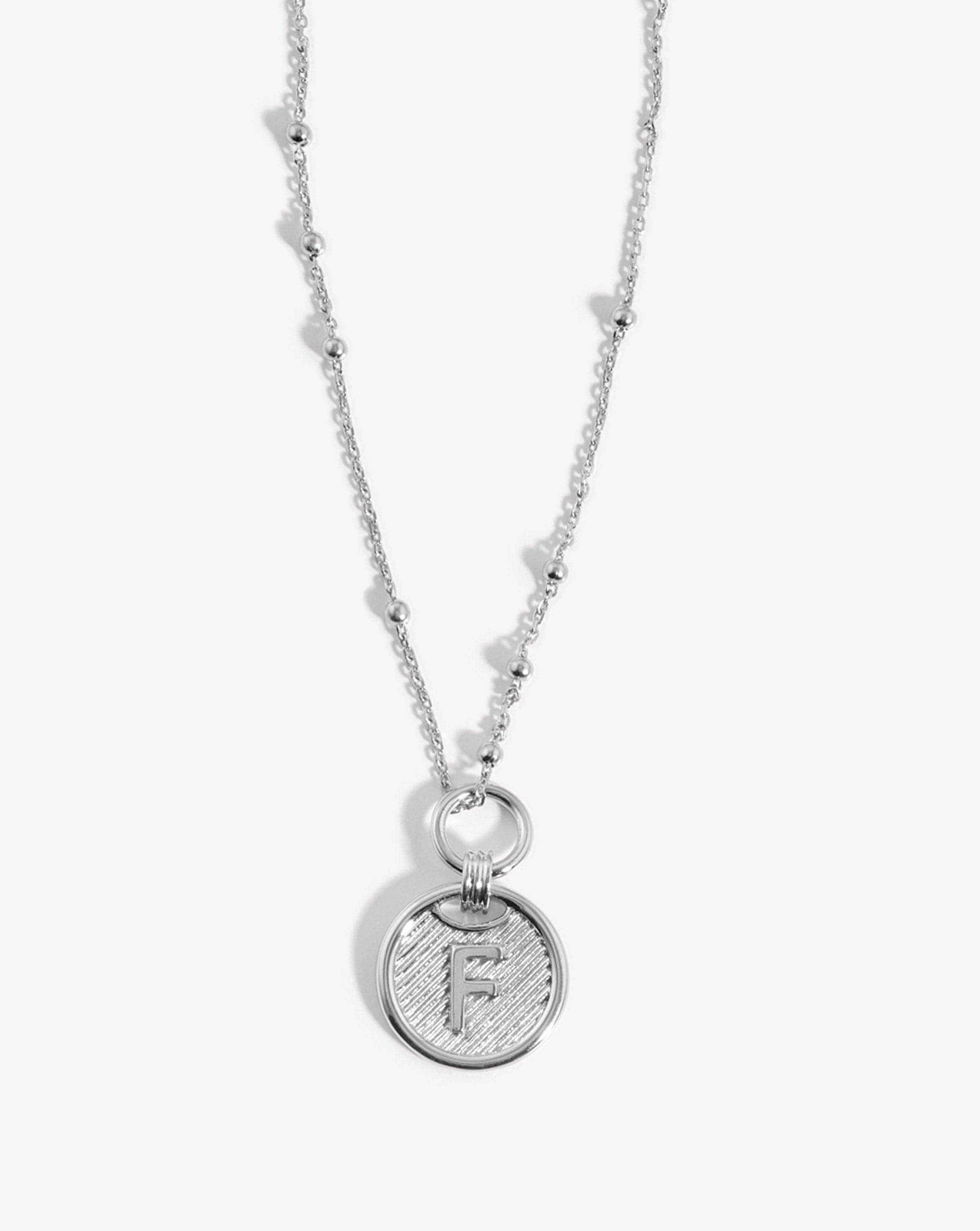 Initial Pendant Necklace - Initial F | Sterling Silver Necklaces Missoma 