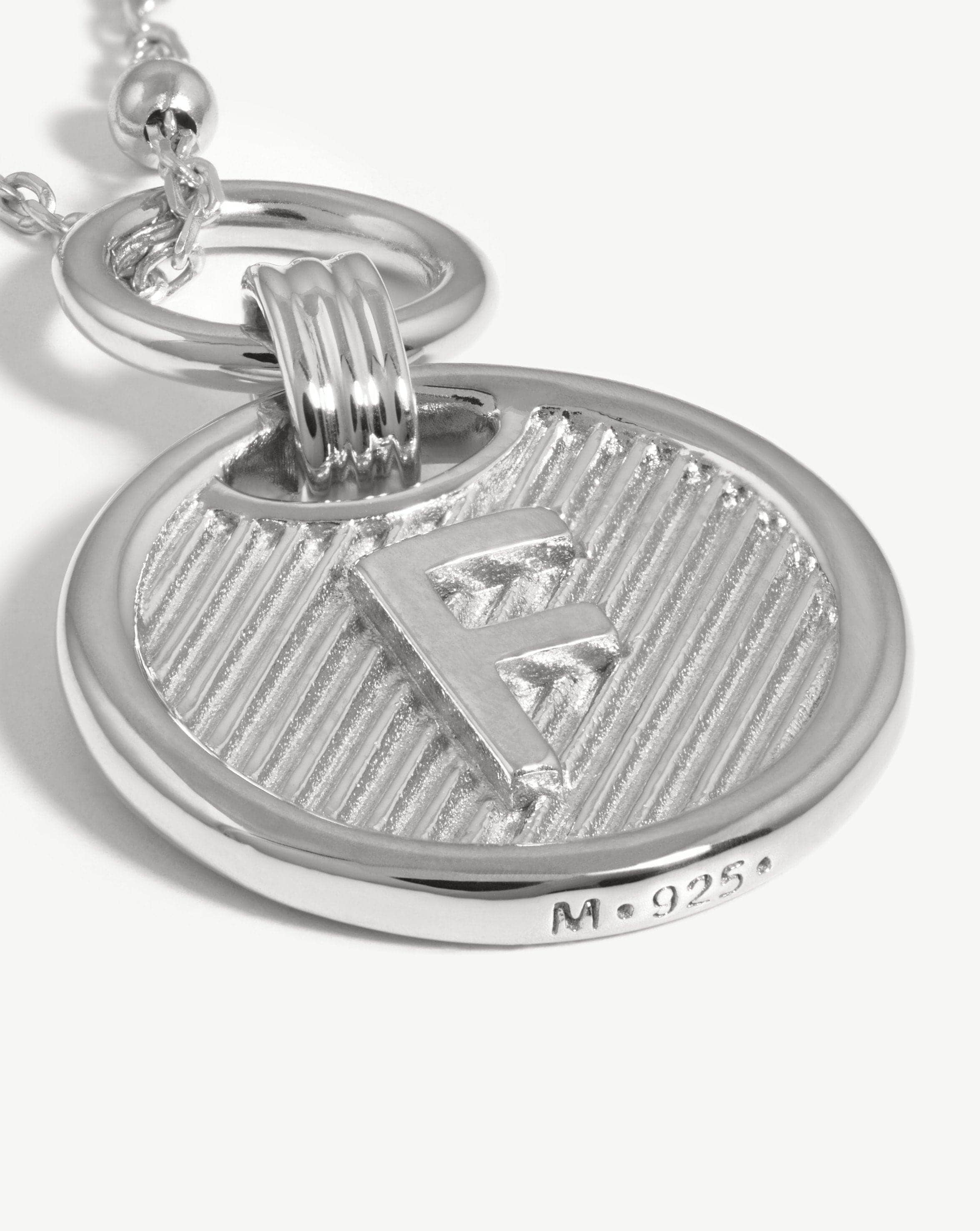 Initial Pendant Necklace - Initial F | Sterling Silver Necklaces Missoma 