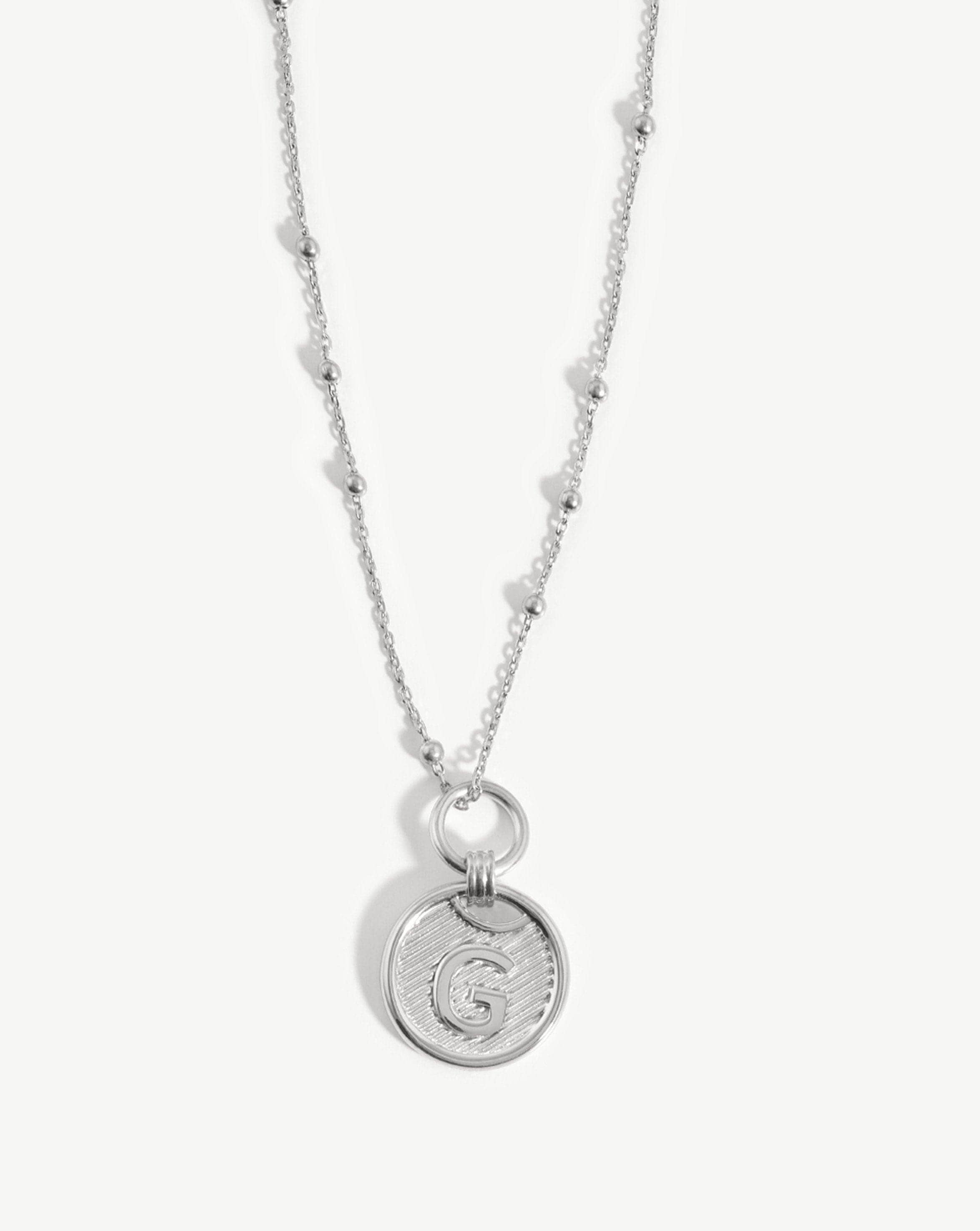 Initial Pendant Necklace - Initial G | Sterling Silver Necklaces Missoma 