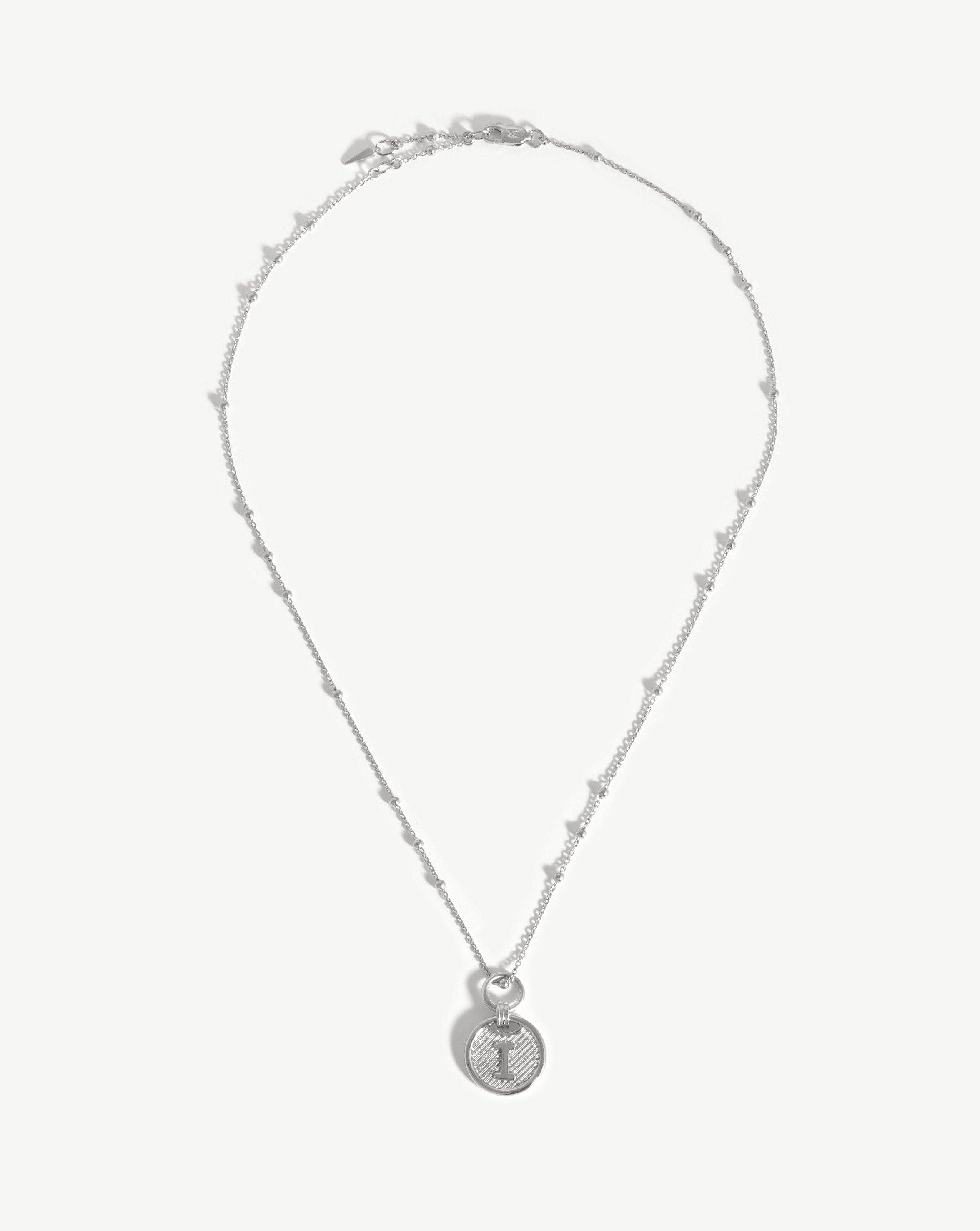Initial Pendant Necklace - Initial I | Sterling Silver Necklaces Missoma 