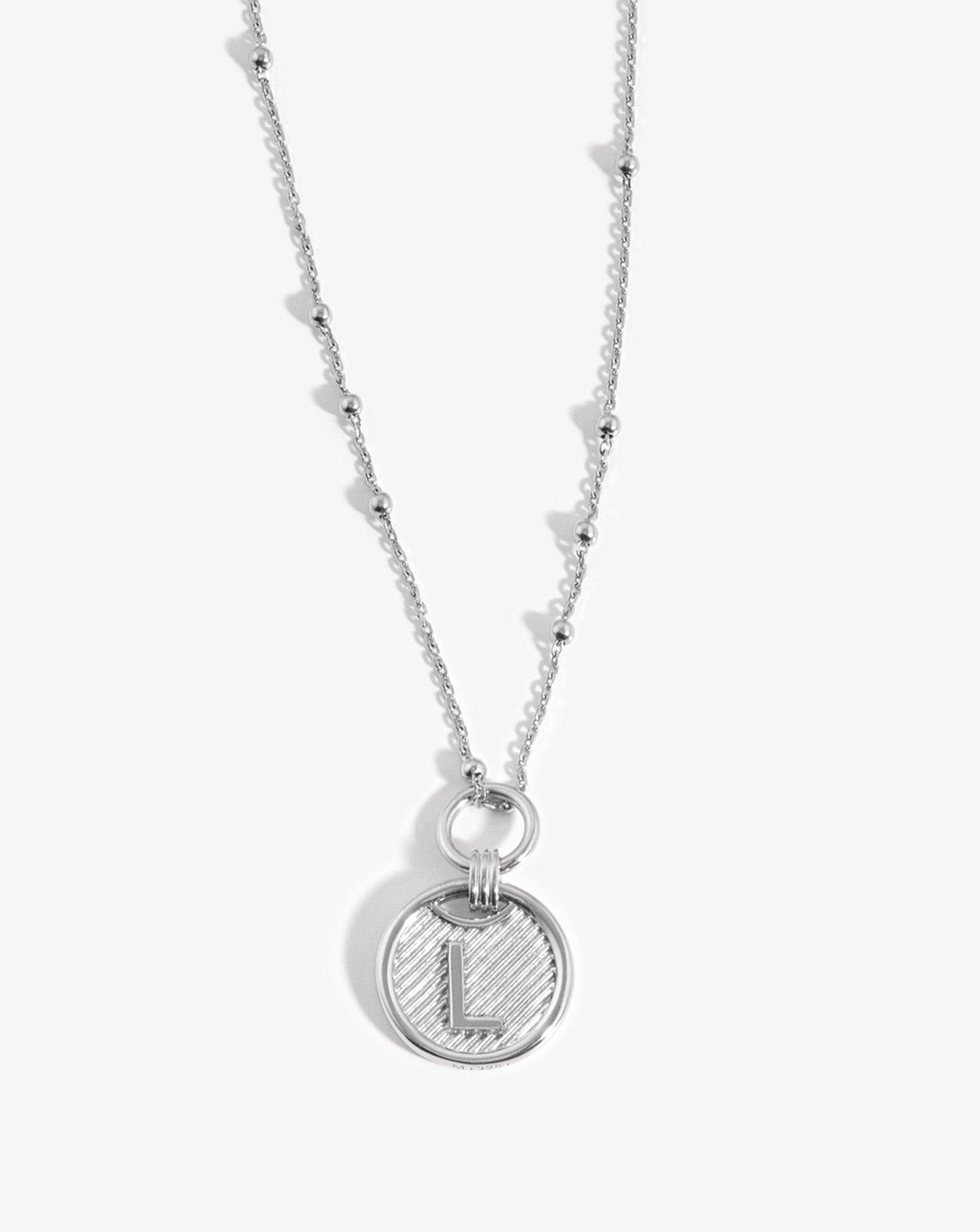 Initial Pendant Necklace - Initial L | Sterling Silver Necklaces Missoma 
