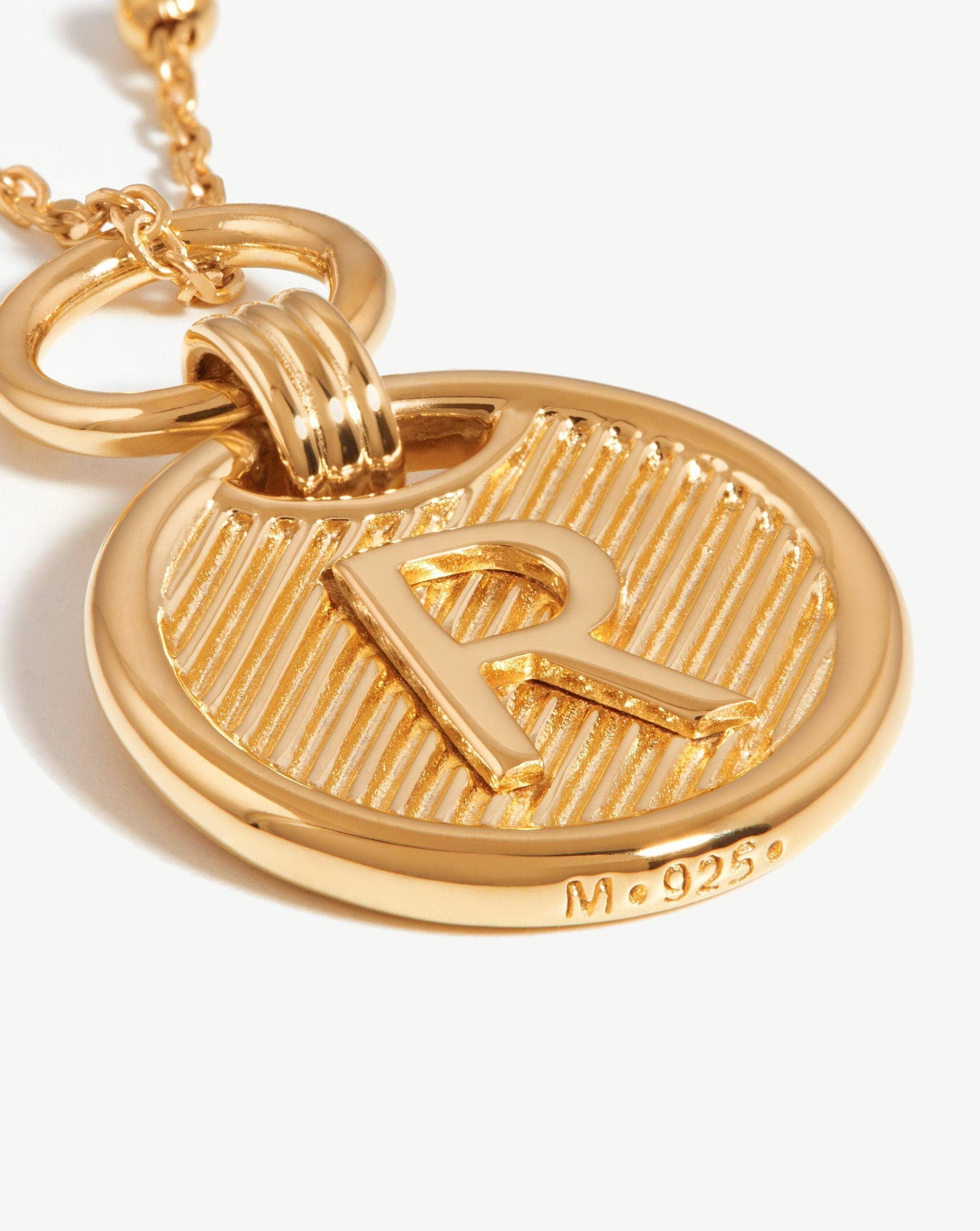Initial Pendant Necklace - Initial R | 18ct Gold Plated Vermeil Necklaces Missoma 