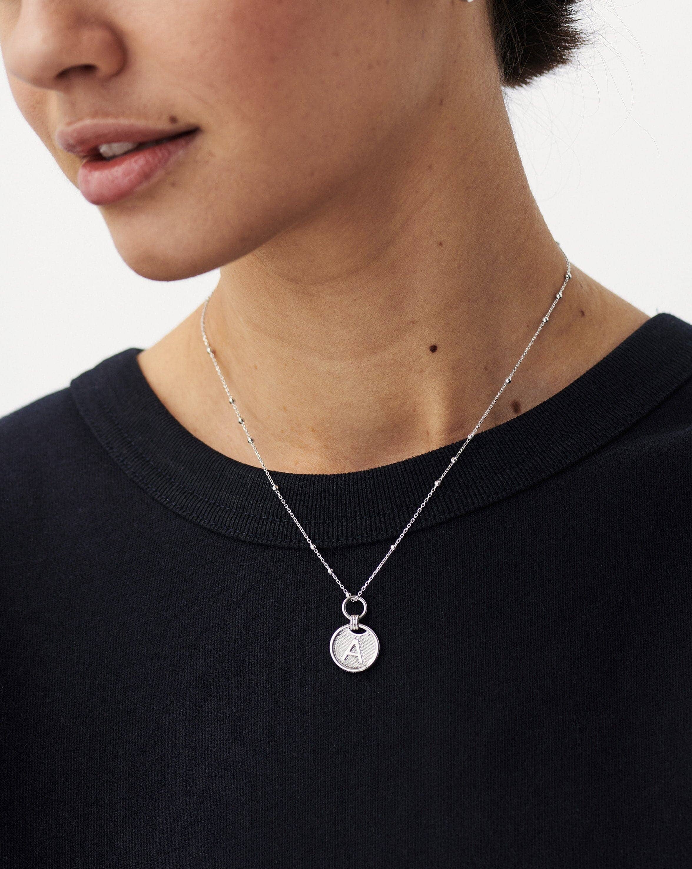 Initial Pendant Necklace - Initial R | Sterling Silver Necklaces Missoma 