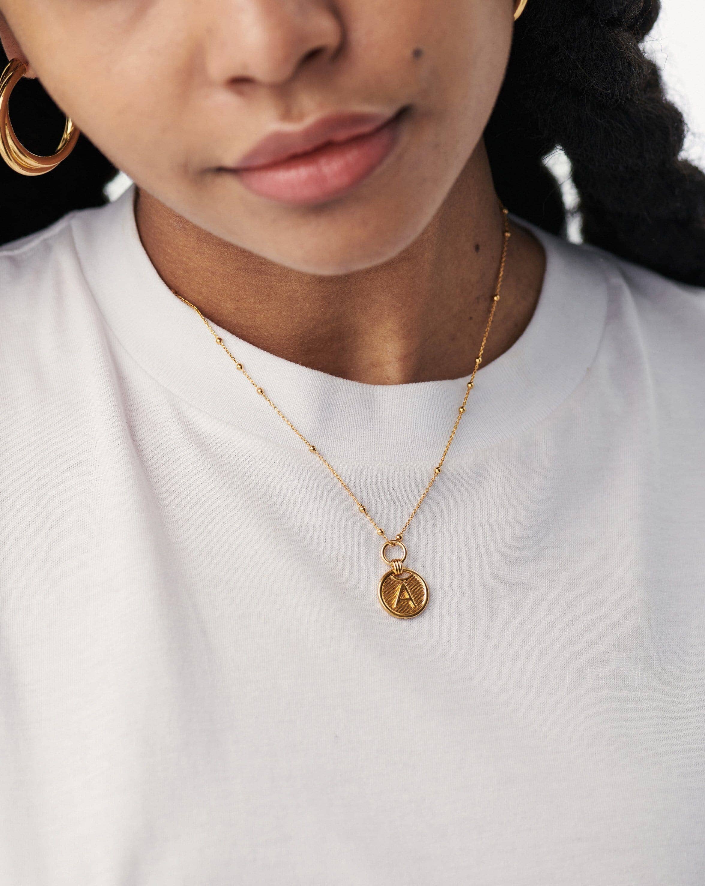 Initial Pendant Necklace - Initial S | 18ct Gold Plated Vermeil Necklaces Missoma 