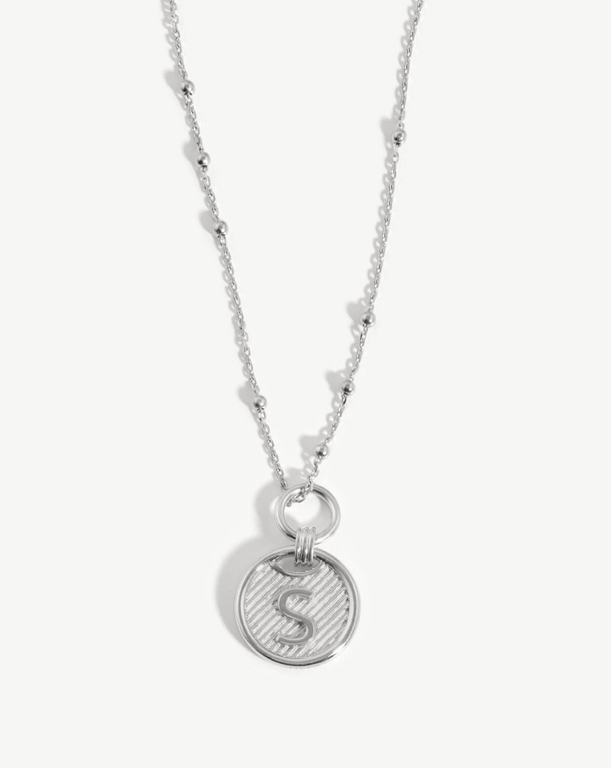 Initial Pendant Necklace - Initial S | Sterling Silver Necklaces Missoma 