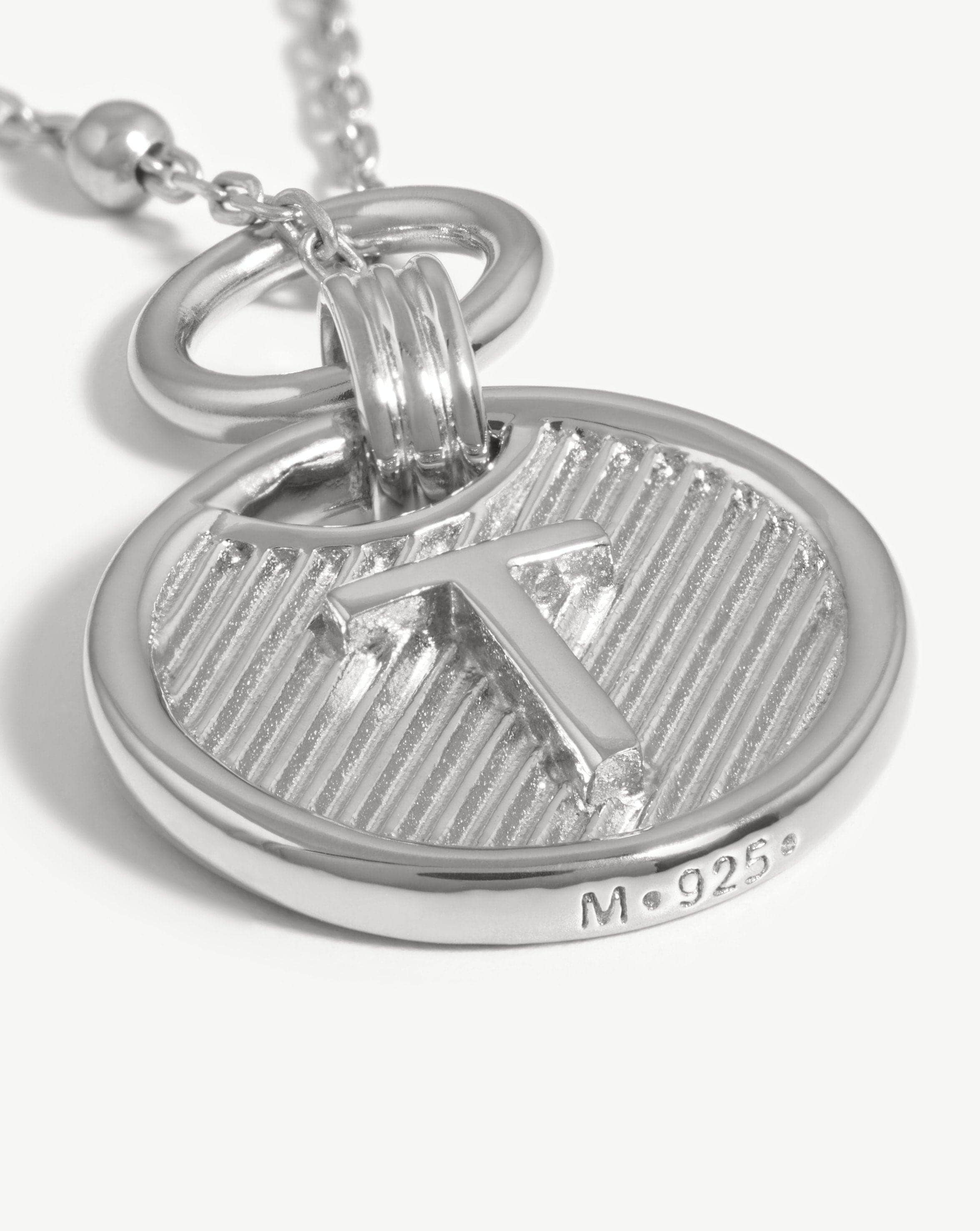 Initial Pendant Necklace - Initial T | Sterling Silver Necklaces Missoma 