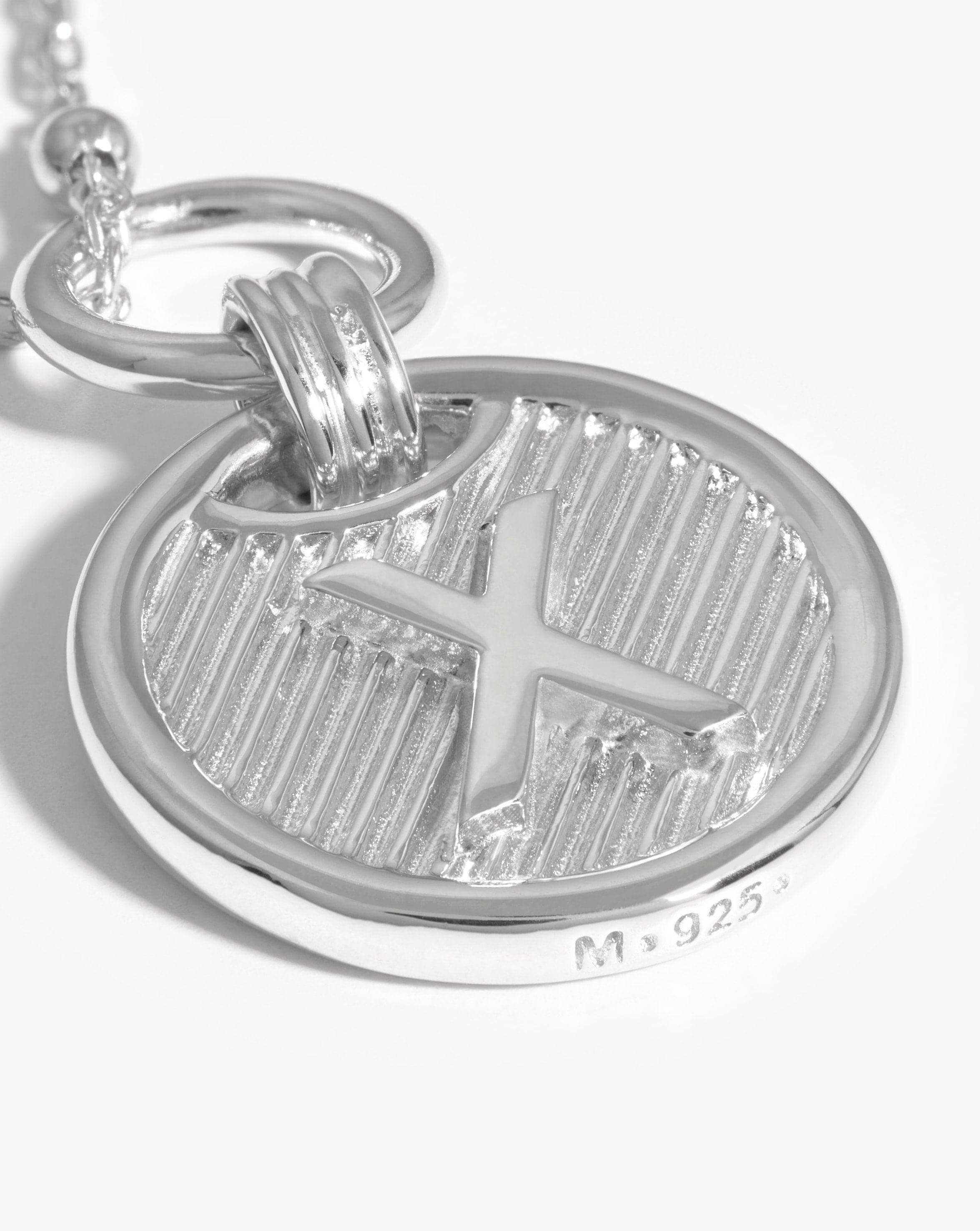 Initial Pendant Necklace - Initial X | Sterling Silver Necklaces Missoma 