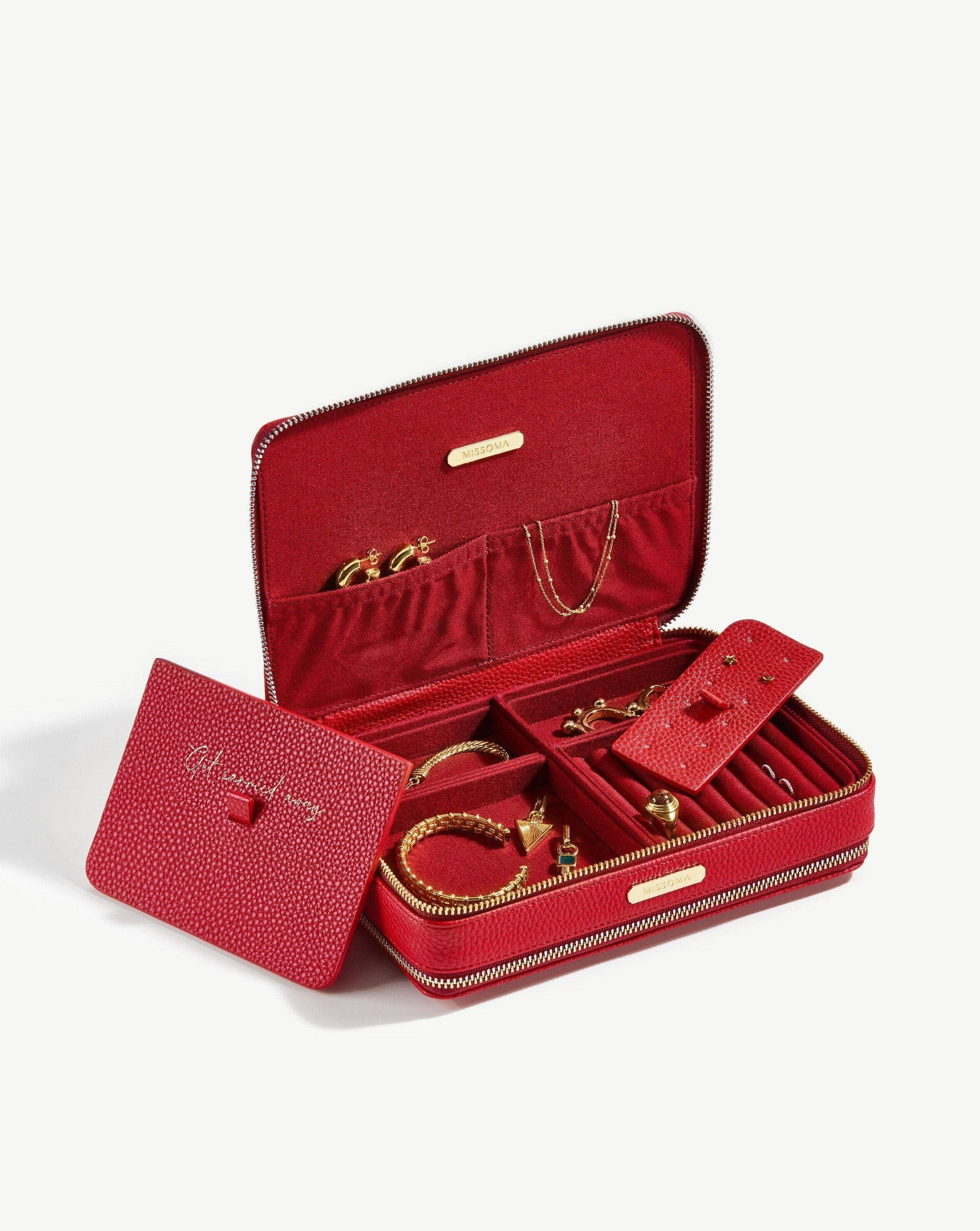 Large Jewelry Case | Berry Red Accessories Missoma 