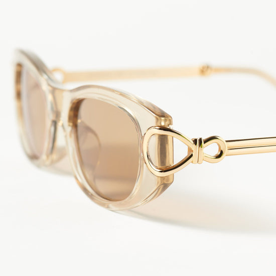 Le Specs Hydrus Link Oval Sunglasses | Fawn Accessories Missoma 