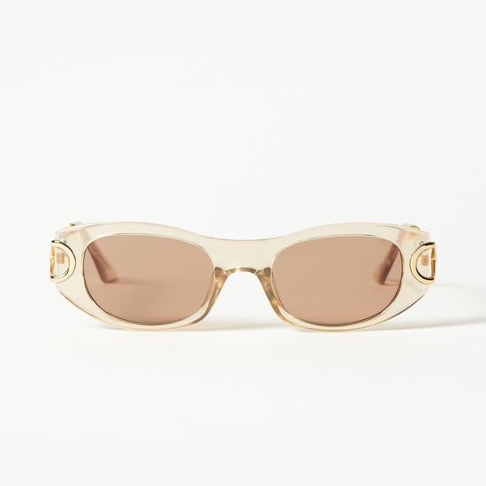 Le Specs Hydrus Link Oval Sunglasses | Fawn Accessories Missoma 