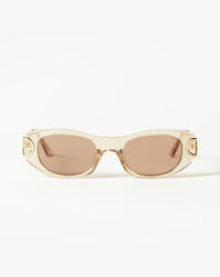 Le Specs Hydrus Link Oval Sunglasses | Fawn Accessories Missoma 