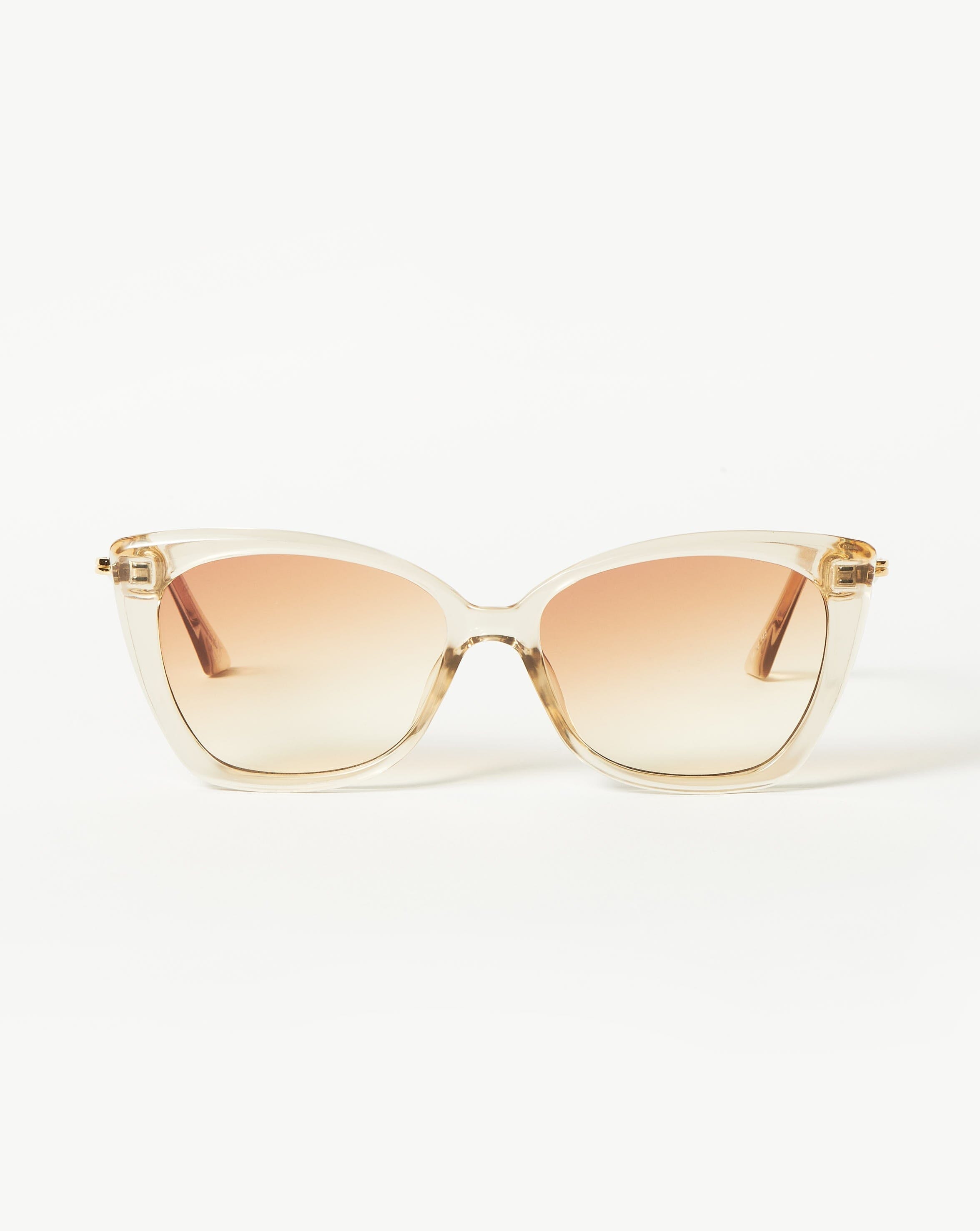 Missoma Le Specs Lyra Sphere Cat-Eye Sunglasses | Fawn/Pearl
