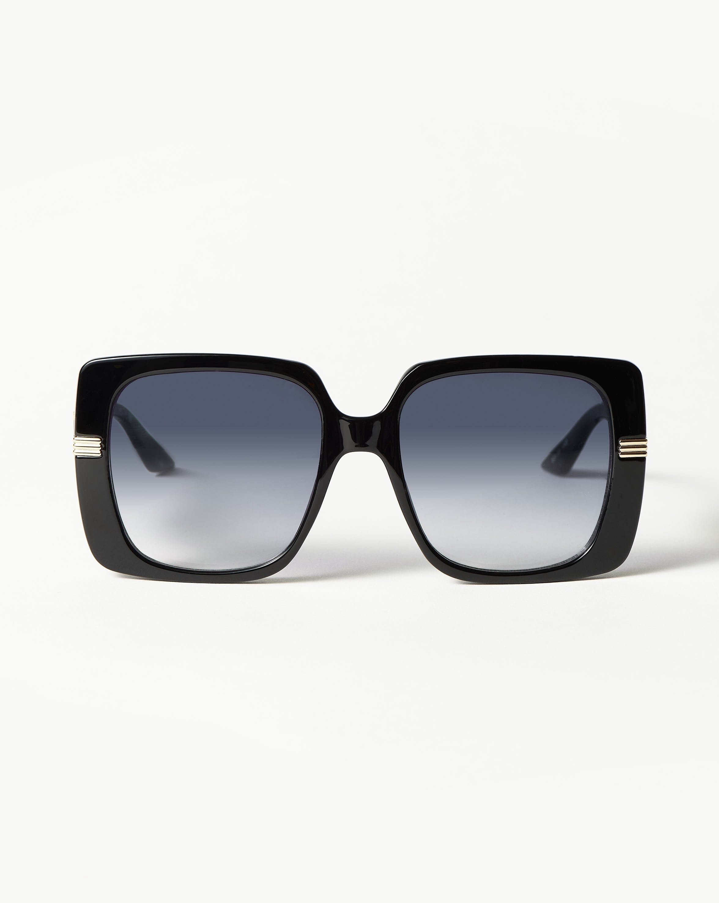 Missoma Le Specs Phoenix Ridge Oversized Square Sunglasses | Black